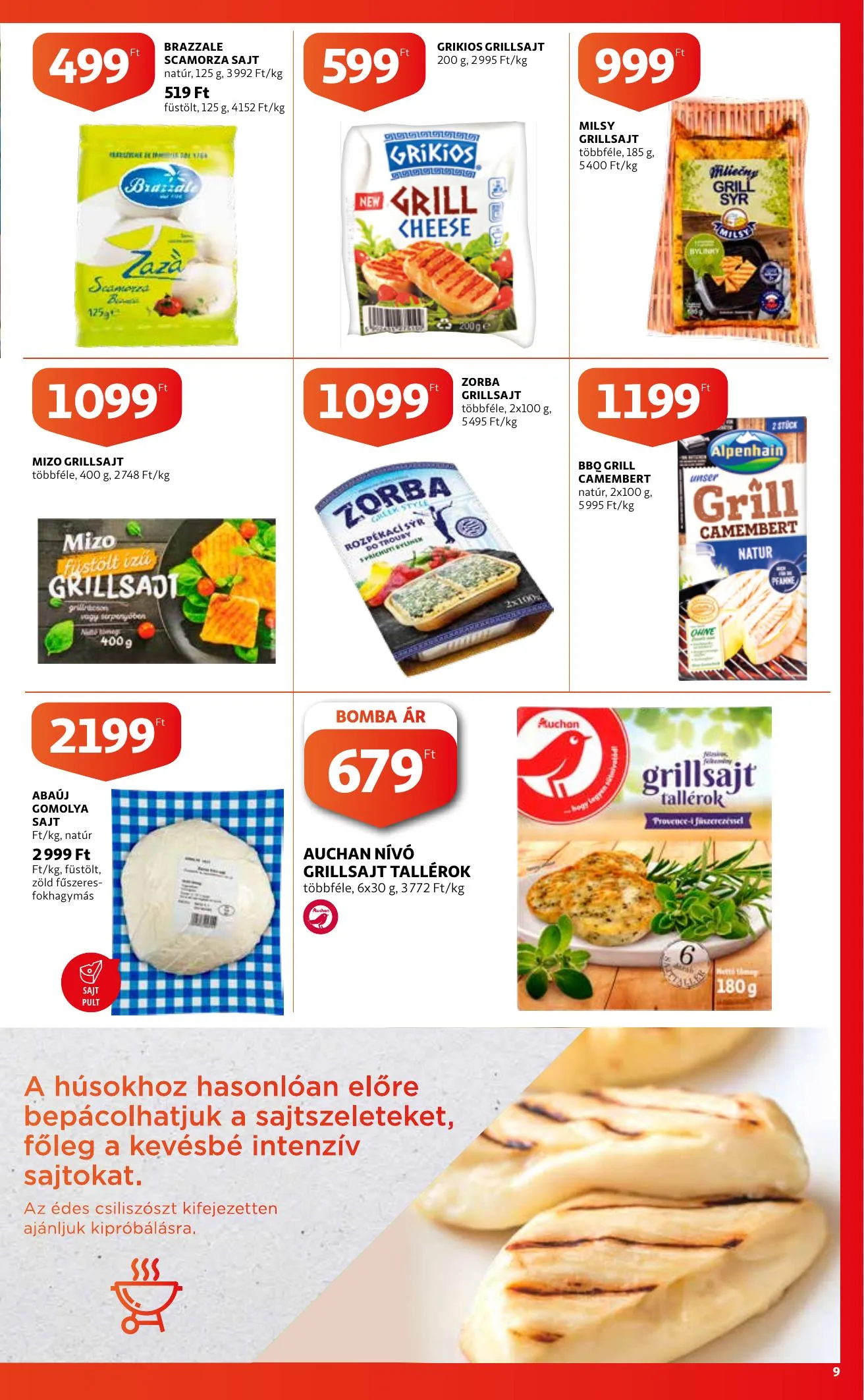 Auchan akciós újság Grill katalógus 04.22–05.05 – 9. oldal