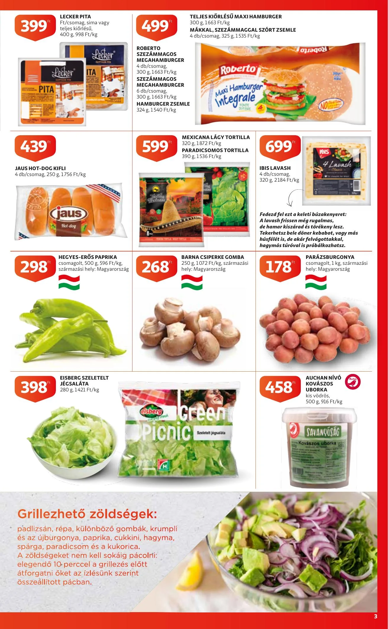 Auchan akciós újság Grill katalógus 08.12–08.25 – 3. oldal