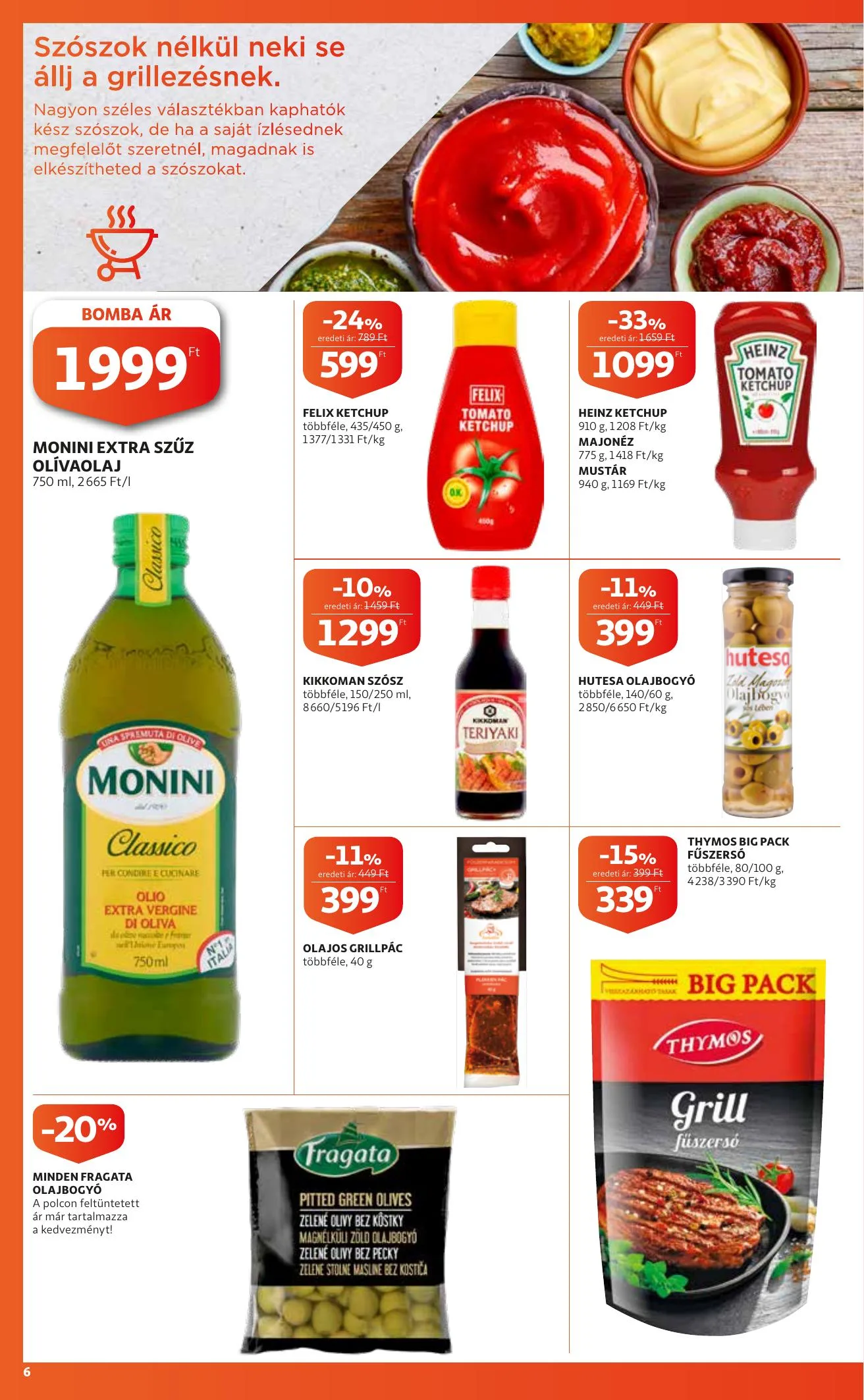 Auchan akciós újság Grill katalógus 08.12–08.25 – 6. oldal