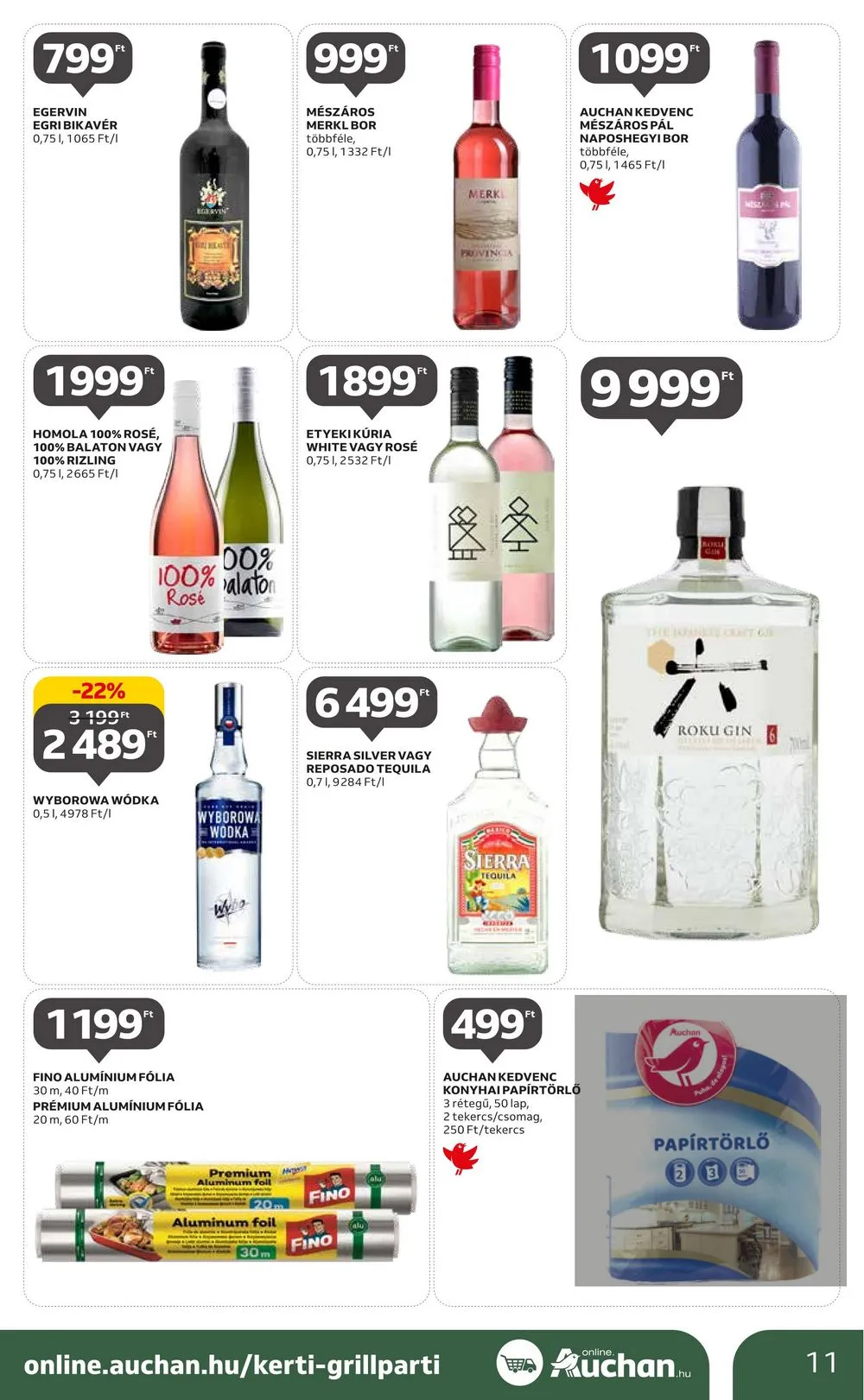 Auchan akciós újság Grill 08.10–08.23 – 11. oldal