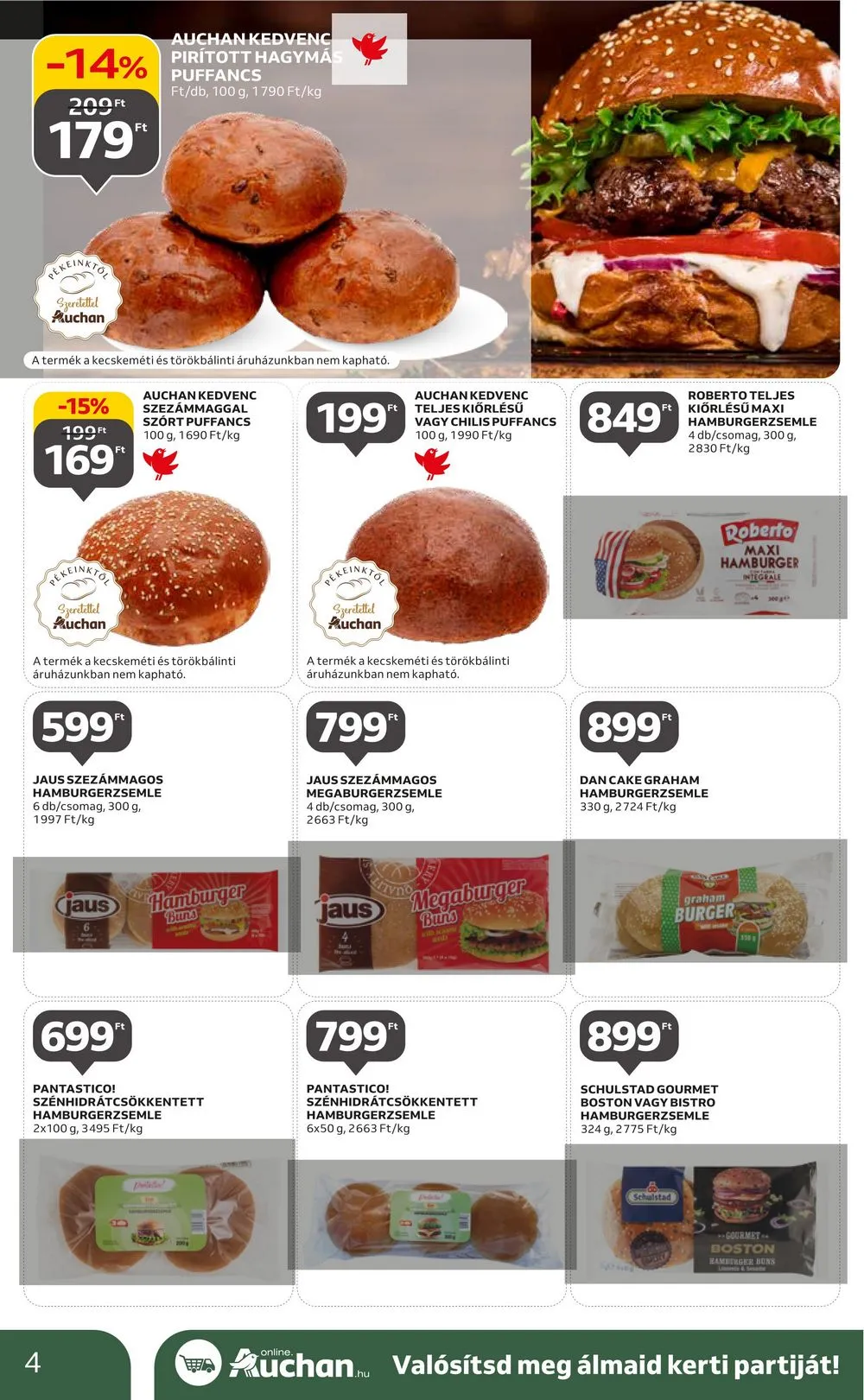 Auchan akciós újság Grill 08.10–08.23 – 4. oldal