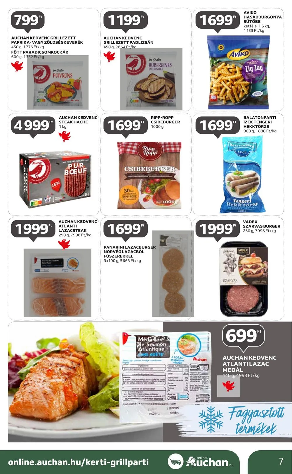 Auchan akciós újság Grill 08.10–08.23 – 7. oldal