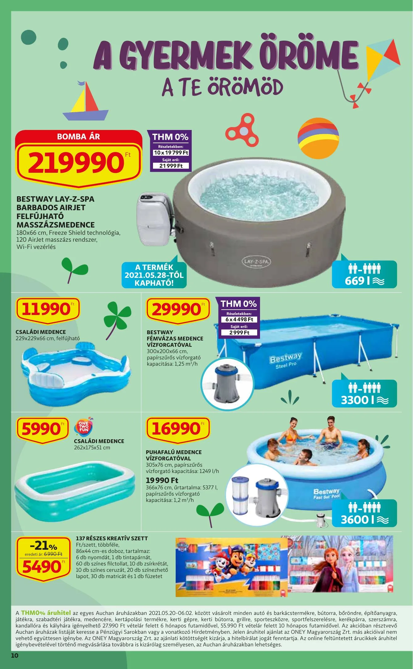 Auchan akciós újság Gyermeknapi katalógus 05.20–06.02 – 10. oldal