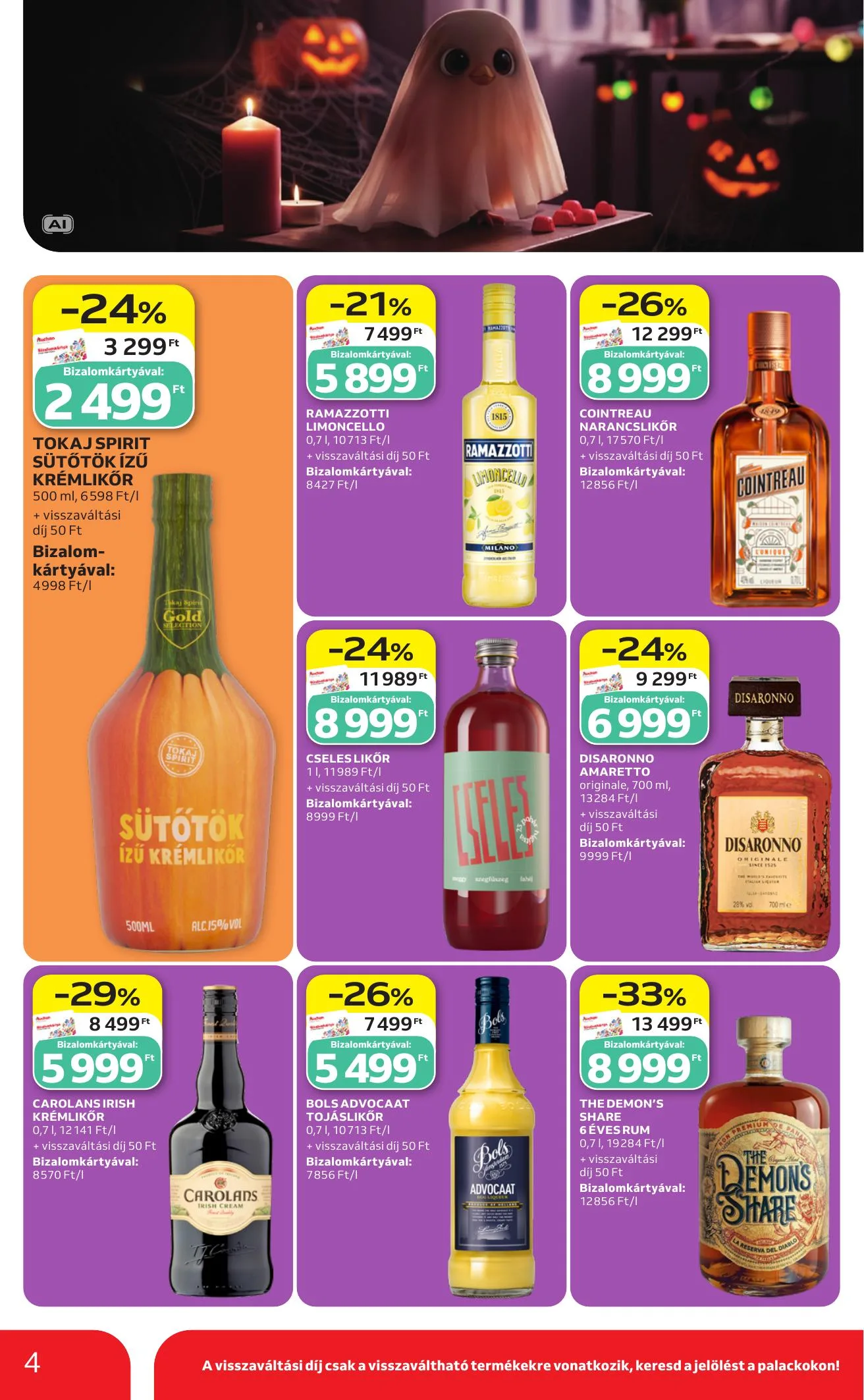 Auchan akciós újság Halloween ajánlataink 10.22–10.28 – 4. oldal