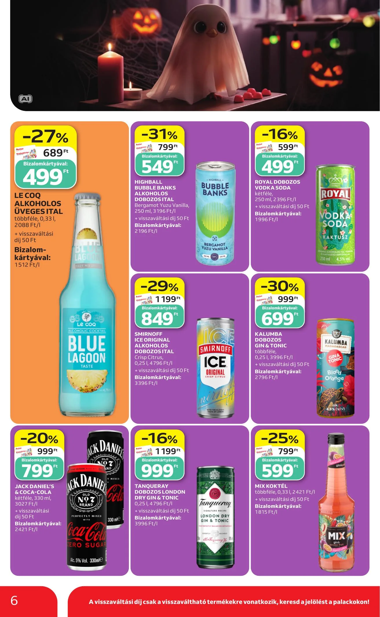 Auchan akciós újság Halloween ajánlataink 10.22–10.28 – 6. oldal