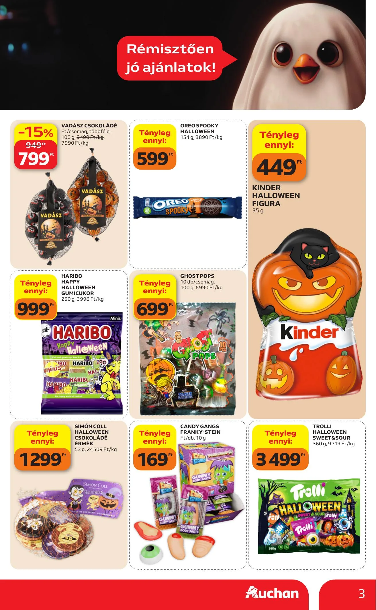 Auchan akciós újság Halloweeni ajánlataink 10.01–10.07 – 3. oldal