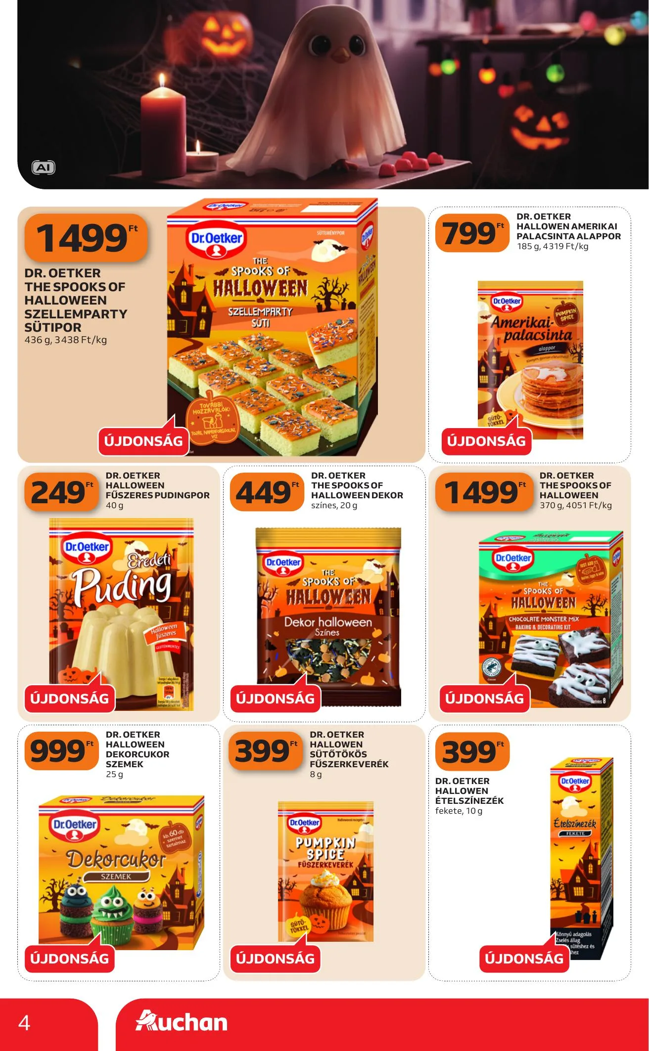 Auchan akciós újság Halloweeni ajánlataink 10.01–10.07 – 4. oldal