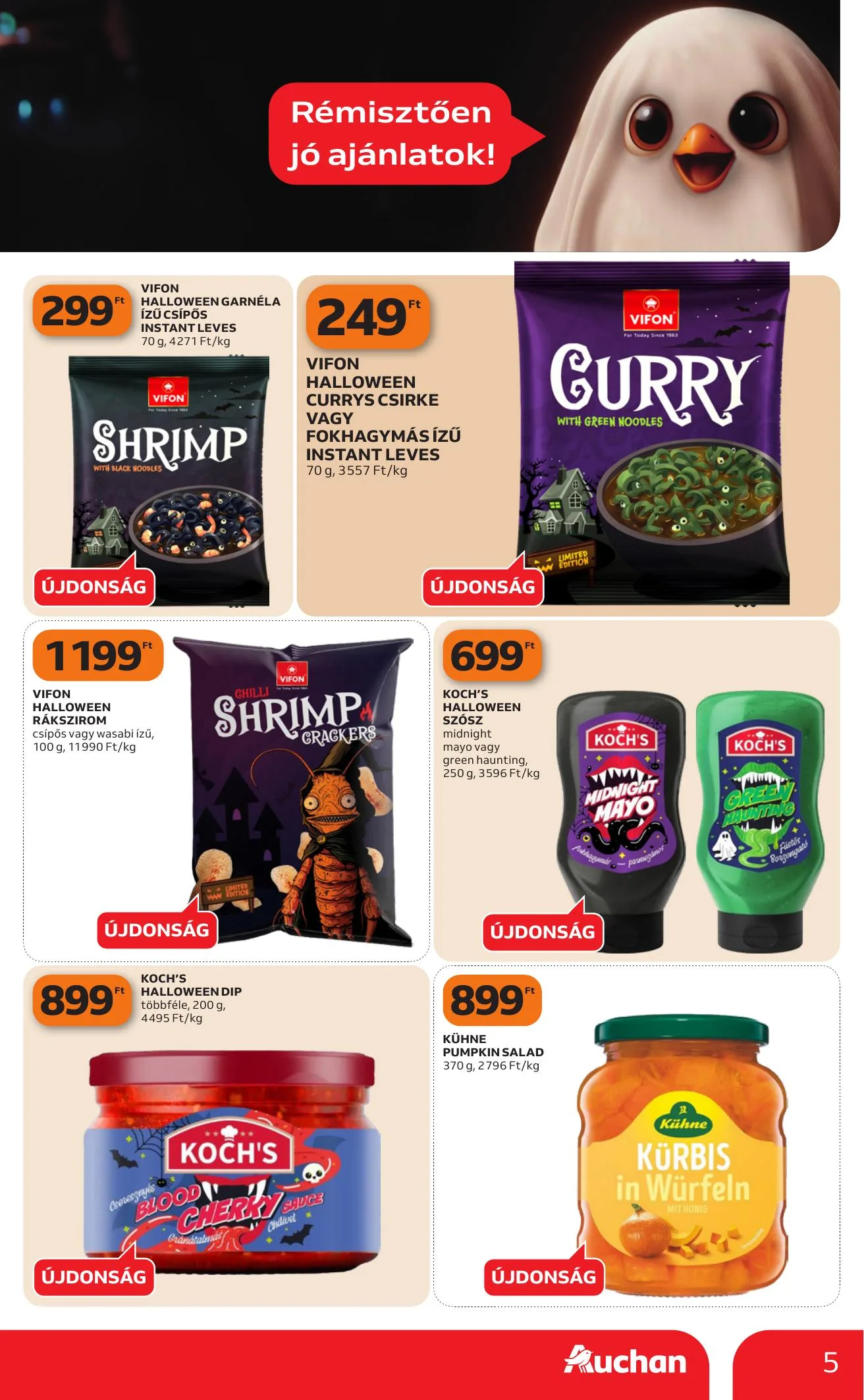 Auchan akciós újság Halloweeni ajánlataink 10.01–10.07 – 5. oldal