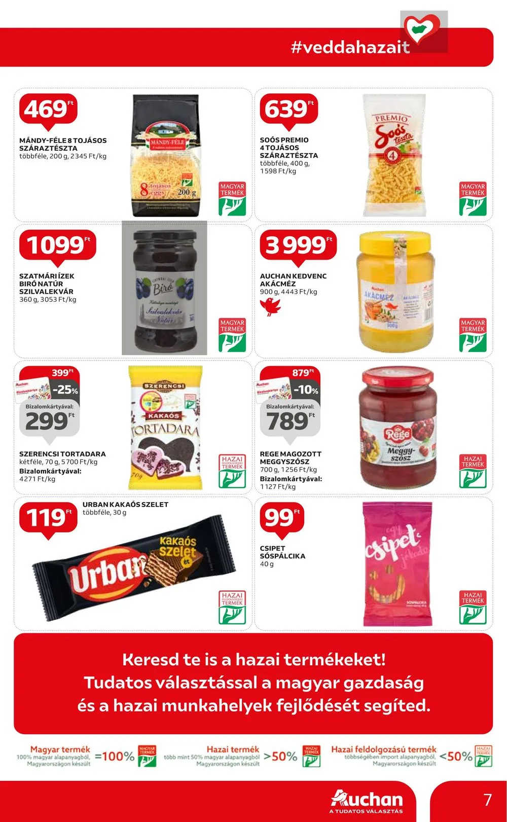 Auchan akciós újság Hazai termekek 08.17–08.30 – 7. oldal