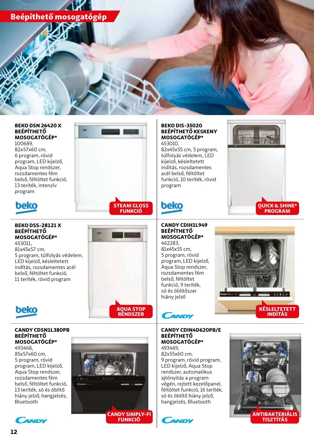 Auchan akciós újság Haztartasi Gep katalógus 05.20–08.28 – 12. oldal