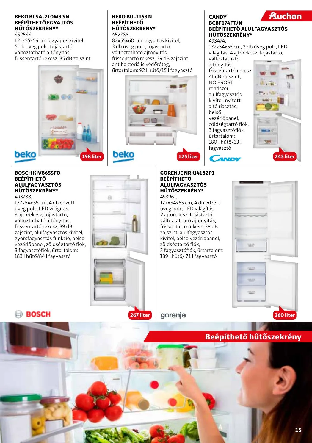 Auchan akciós újság Haztartasi Gep katalógus 05.20–08.28 – 15. oldal