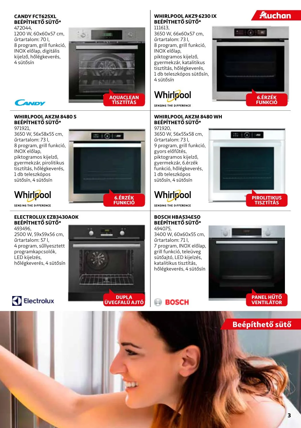 Auchan akciós újság Haztartasi Gep katalógus 05.20–08.28 – 3. oldal