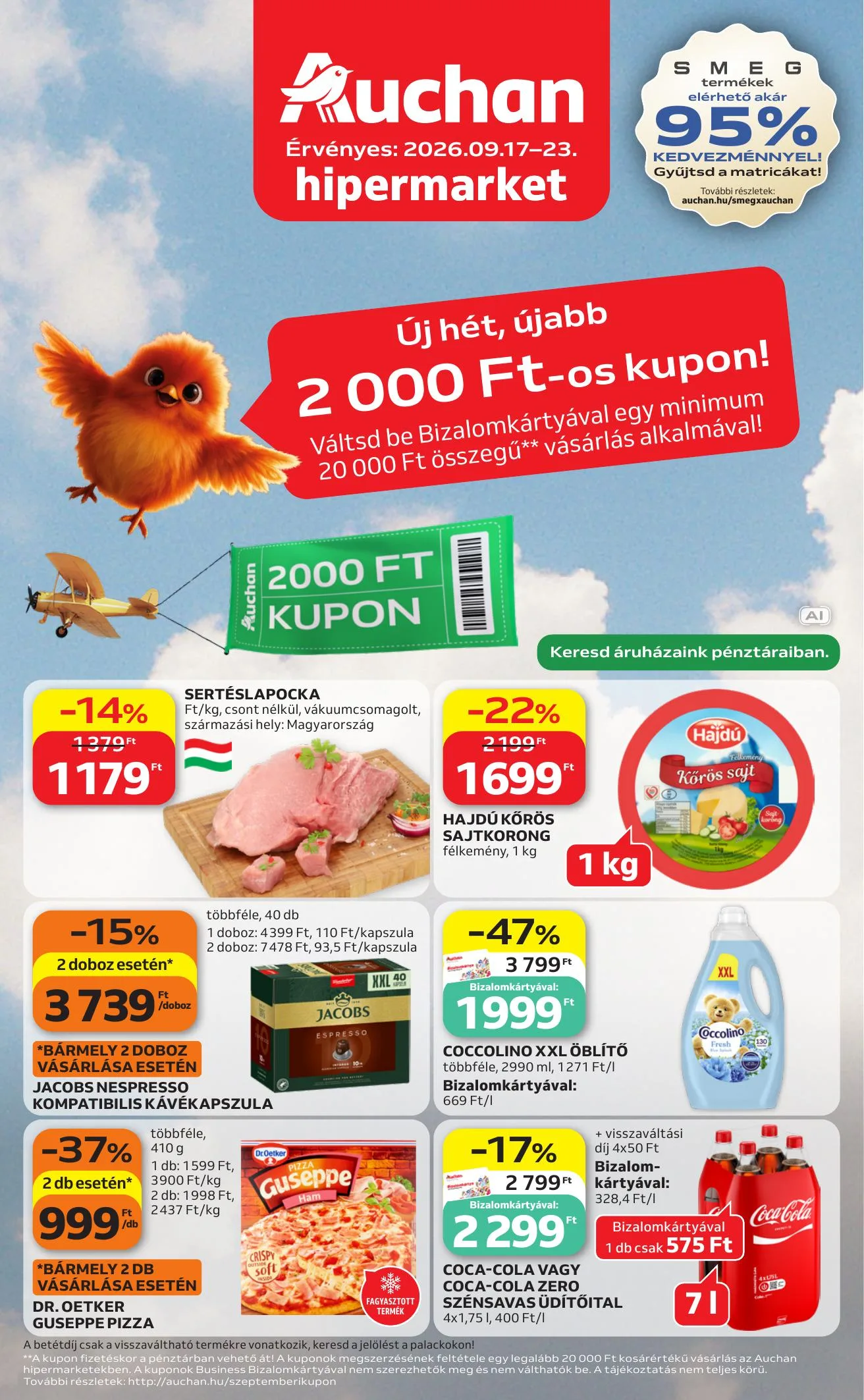 Auchan akciós újság Heti Hipermarket ajánlataink 09.17–09.23
