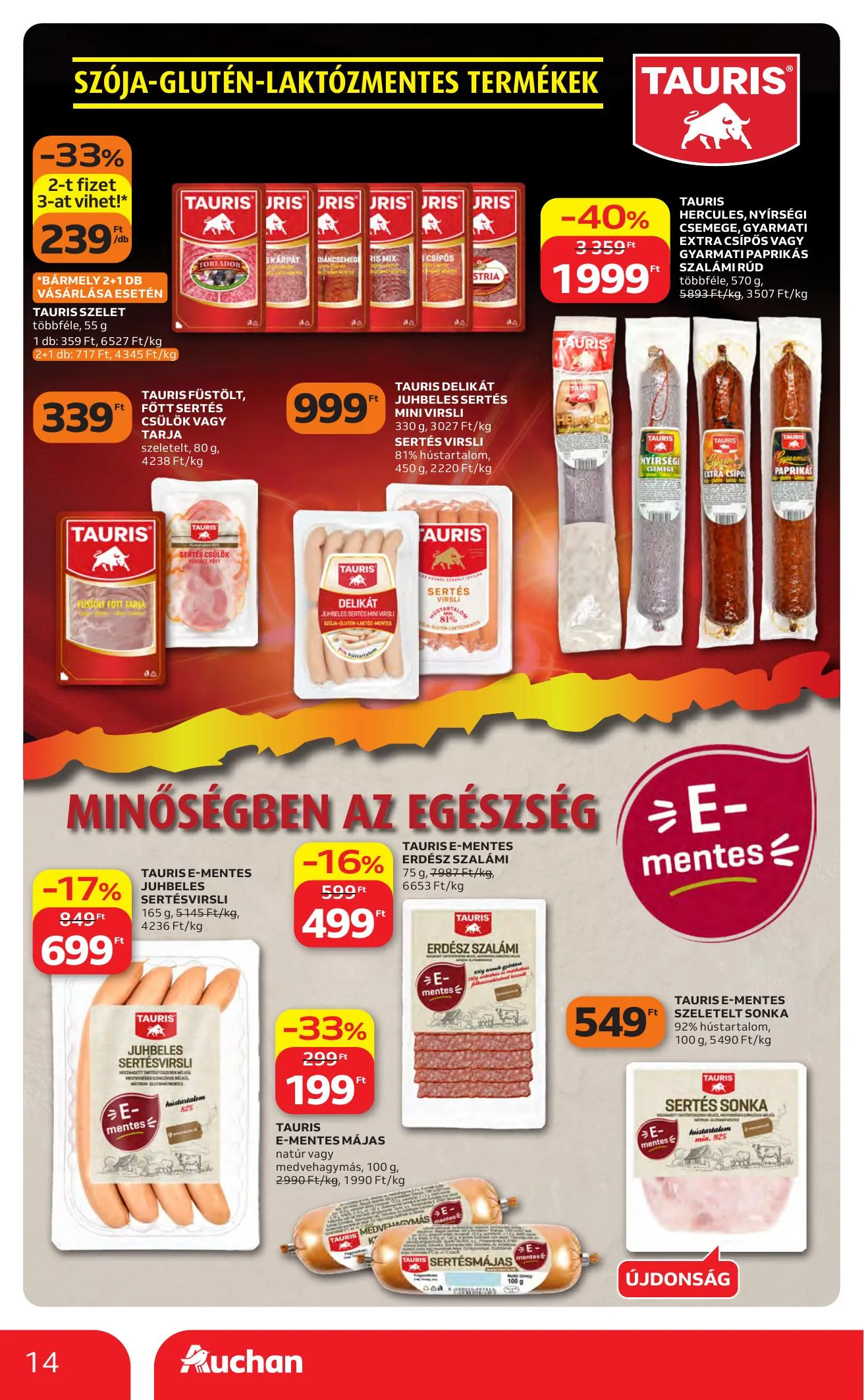 Auchan akciós újság Heti Hipermarket ajánlataink 10.01–10.07 – 14. oldal