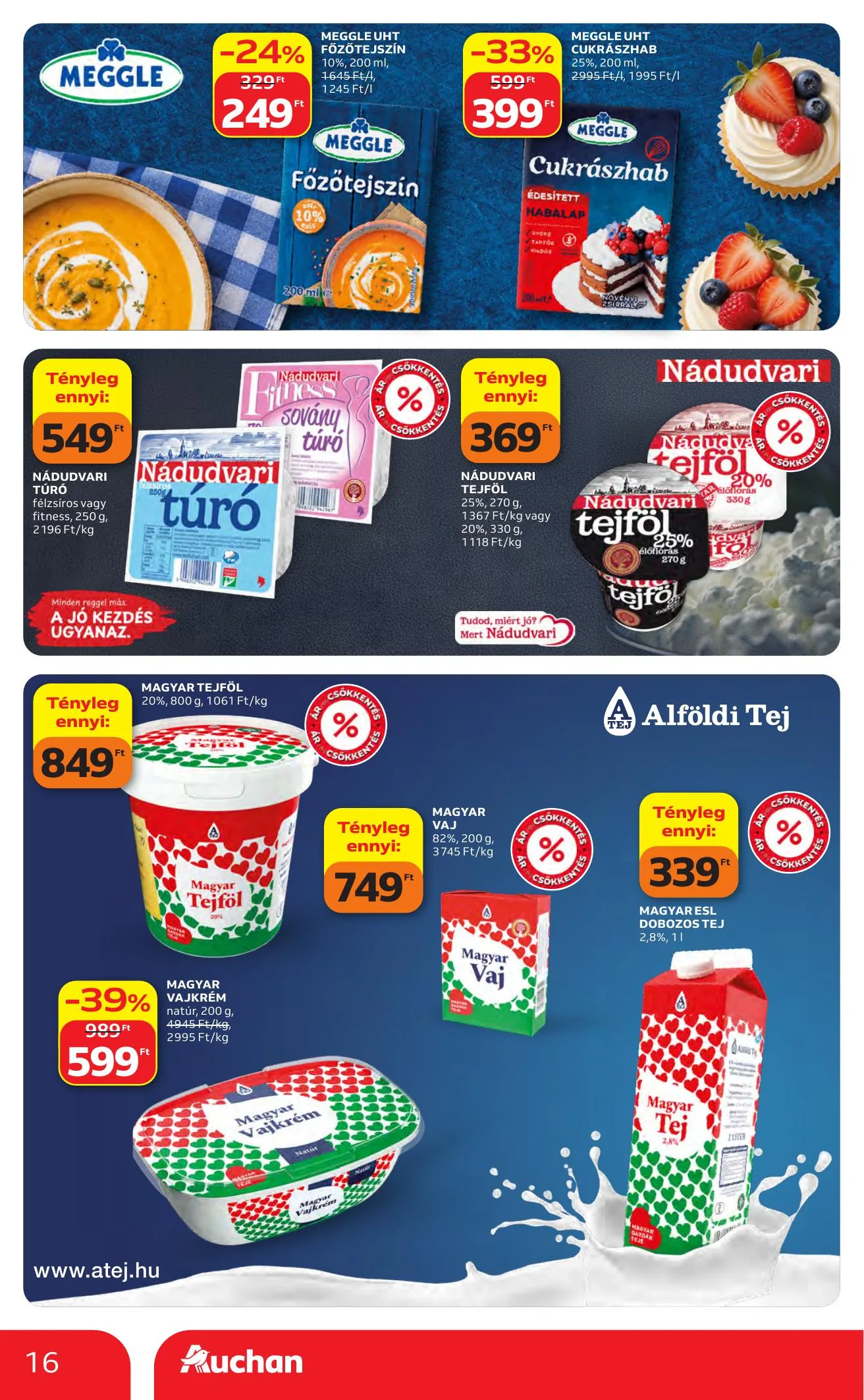 Auchan akciós újság Heti Hipermarket ajánlataink 10.01–10.07 – 16. oldal