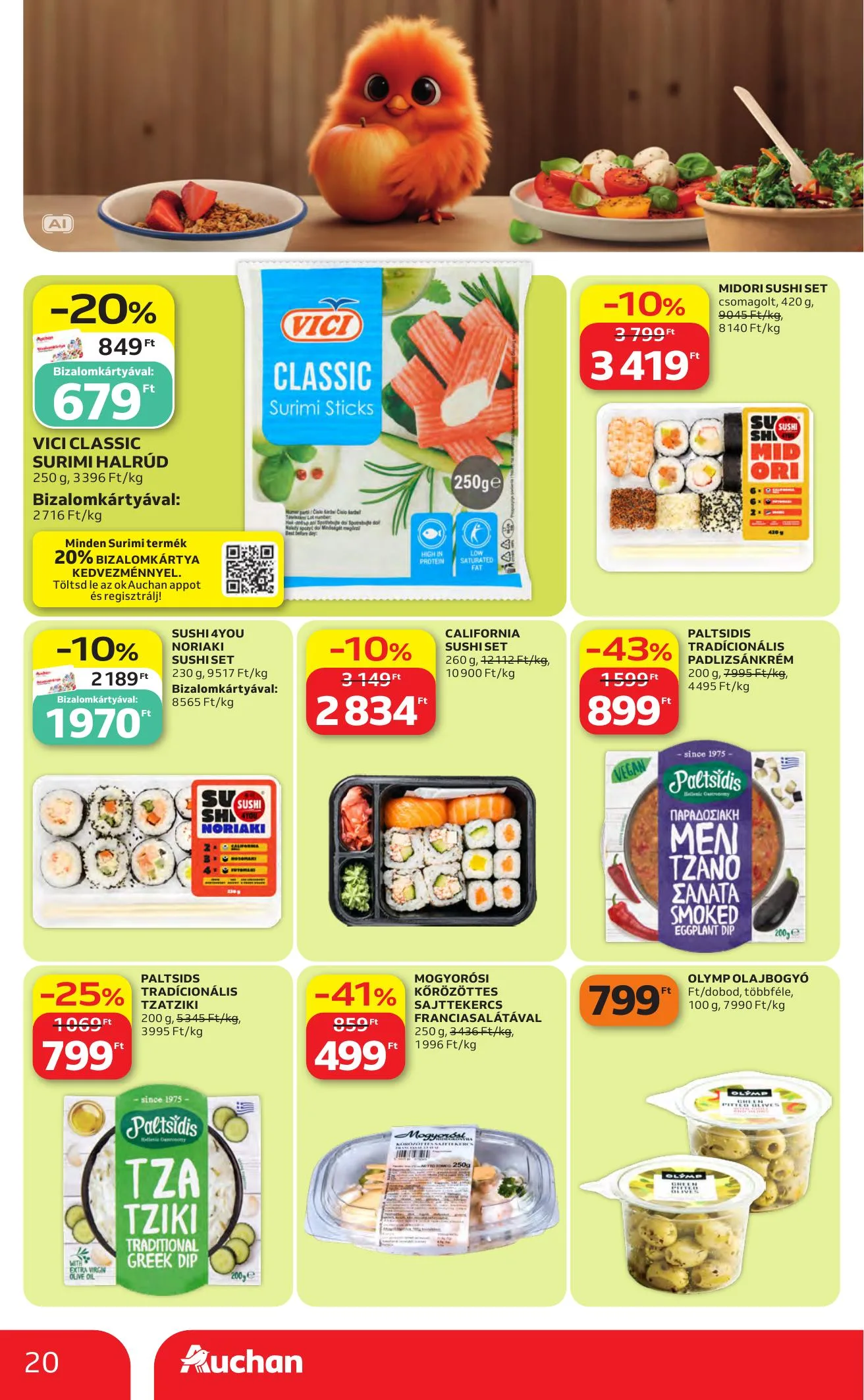 Auchan akciós újság Heti Hipermarket ajánlataink 10.01–10.07 – 20. oldal