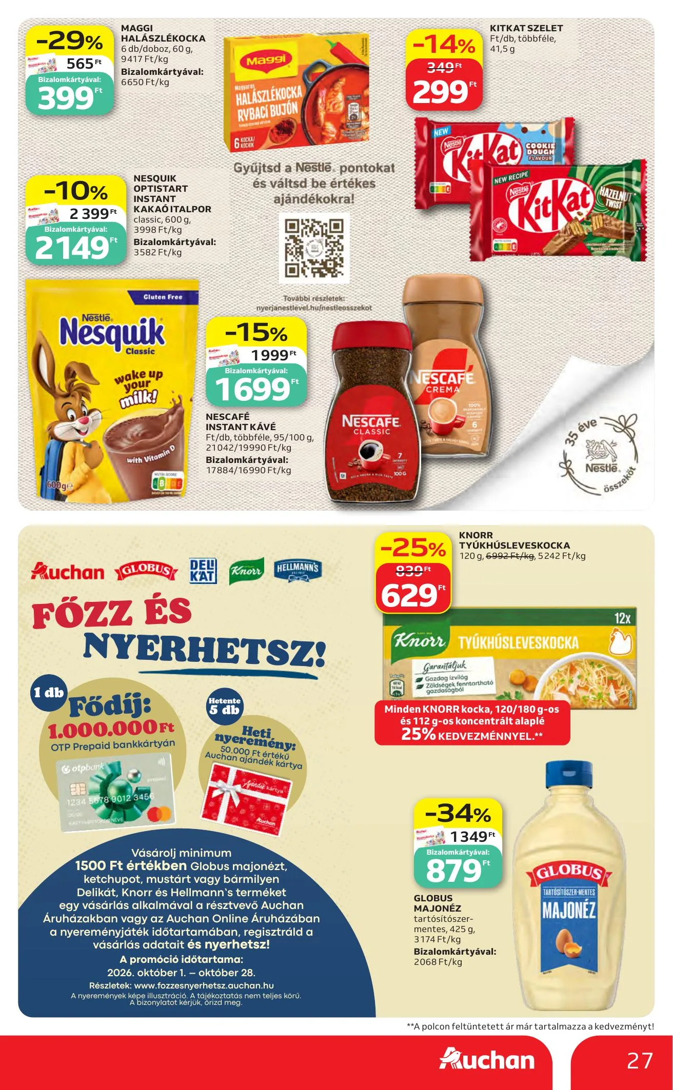 Auchan akciós újság Heti Hipermarket ajánlataink 10.01–10.07 – 27. oldal