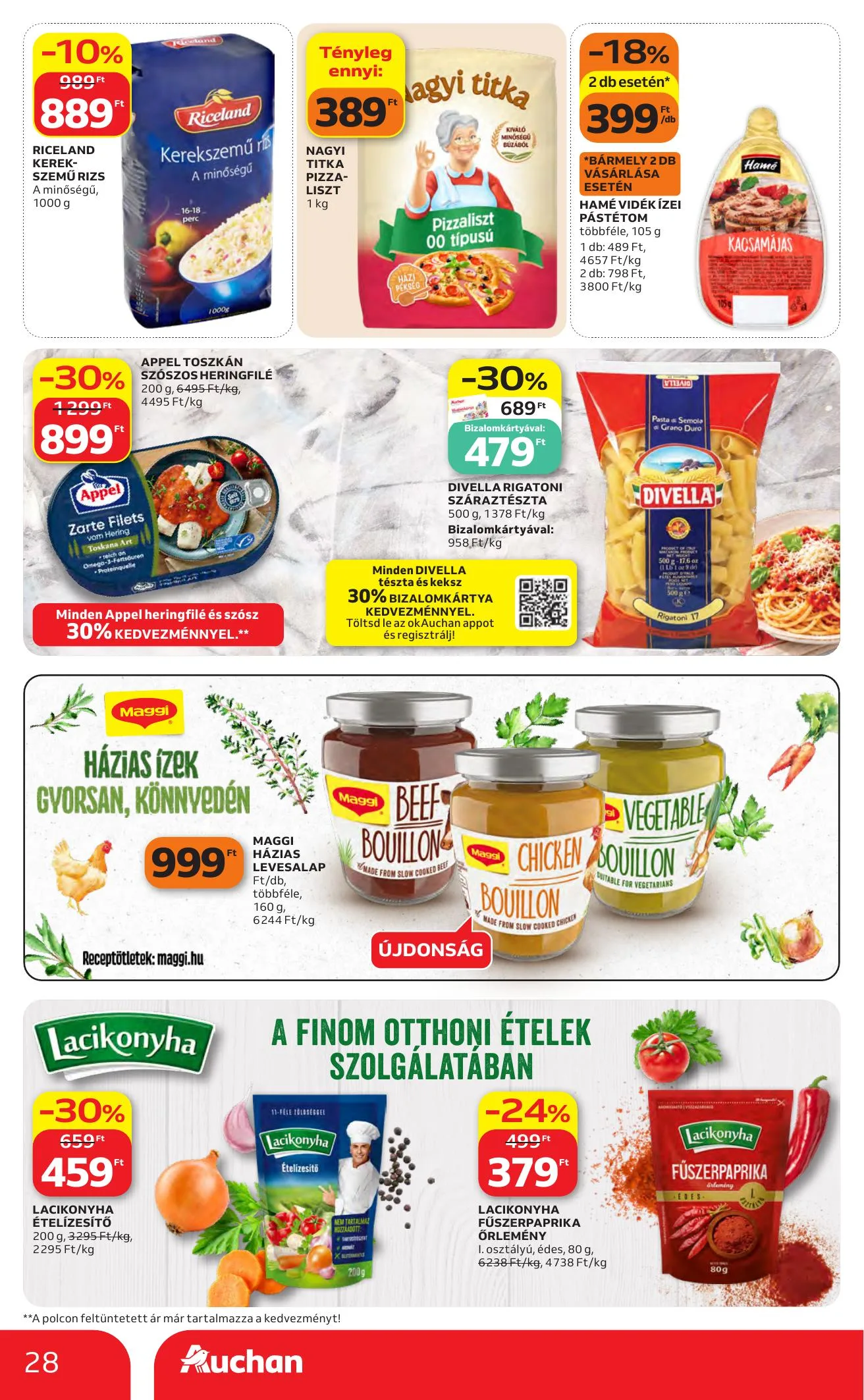 Auchan akciós újság Heti Hipermarket ajánlataink 10.01–10.07 – 28. oldal