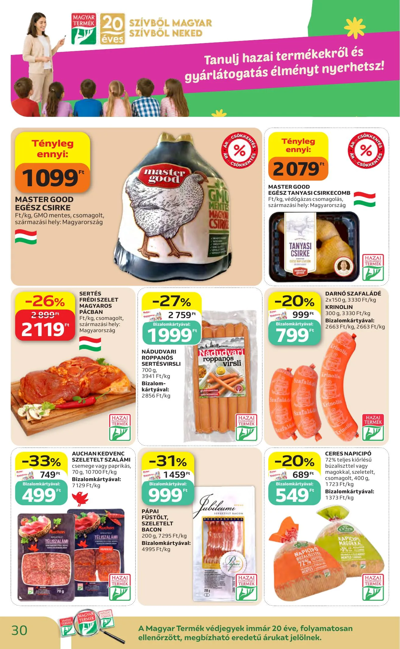 Auchan akciós újság Heti Hipermarket ajánlataink 10.01–10.07 – 30. oldal