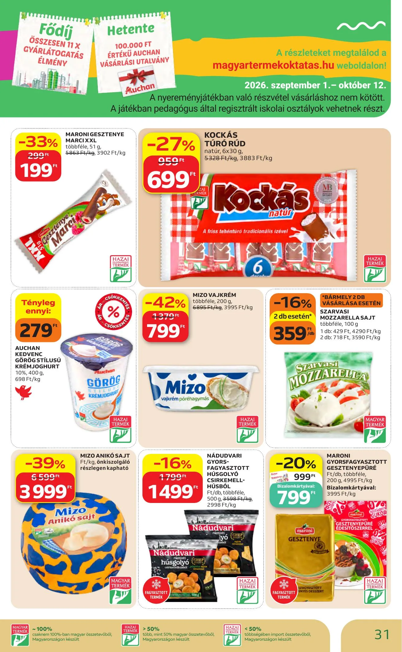 Auchan akciós újság Heti Hipermarket ajánlataink 10.01–10.07 – 31. oldal