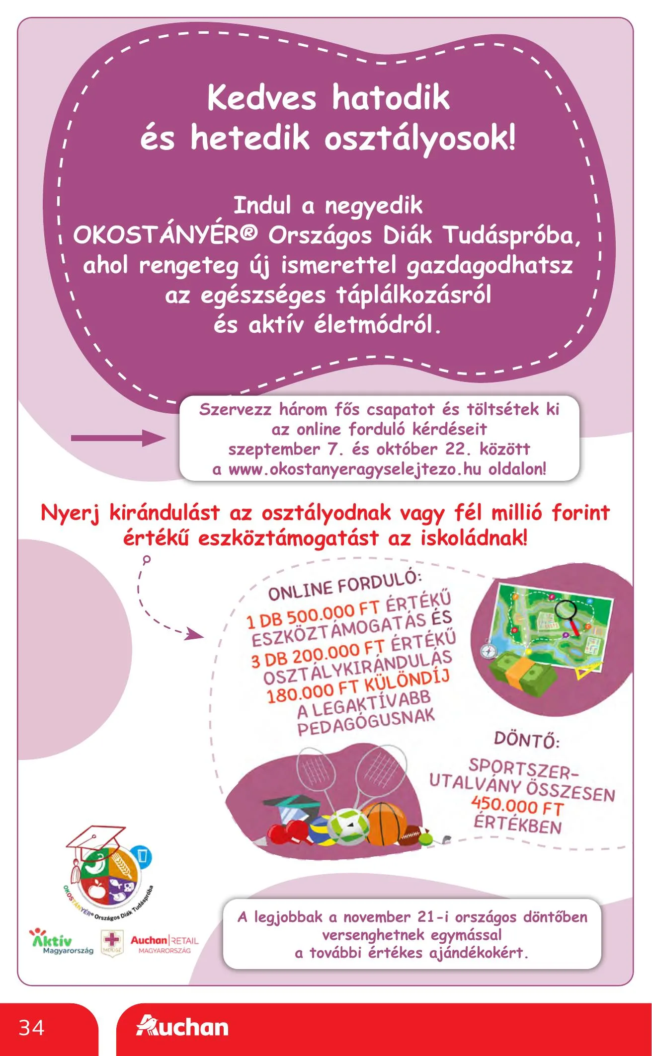 Auchan akciós újság Heti Hipermarket ajánlataink 10.01–10.07 – 34. oldal