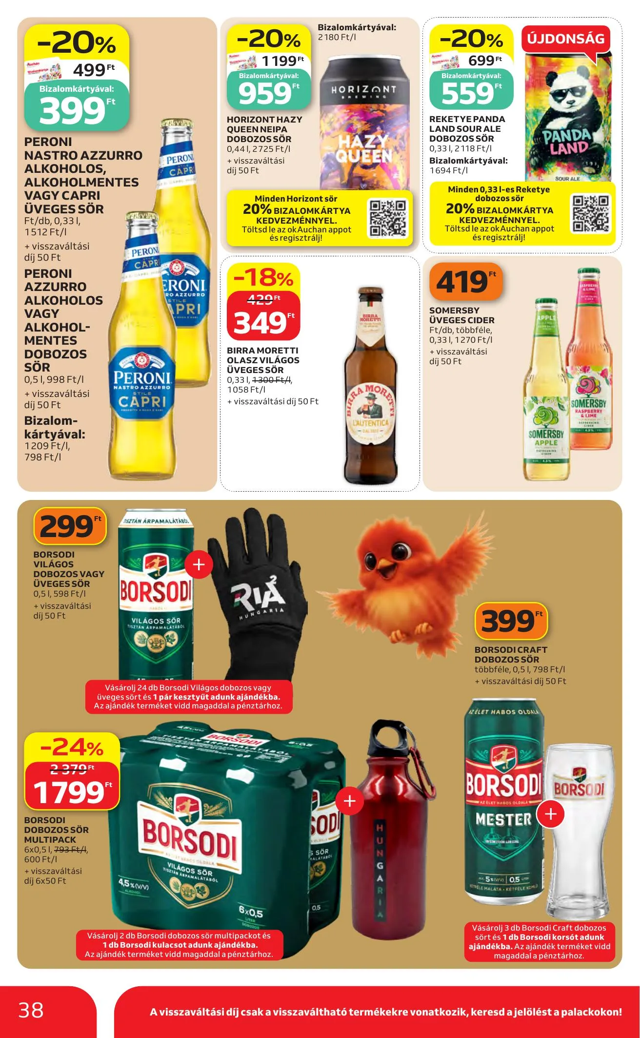 Auchan akciós újság Heti Hipermarket ajánlataink 10.01–10.07 – 38. oldal