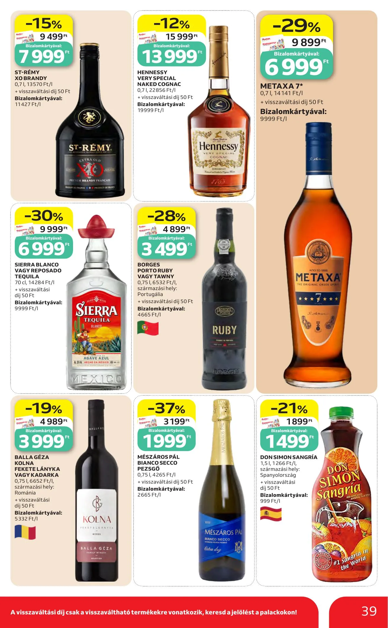 Auchan akciós újság Heti Hipermarket ajánlataink 10.01–10.07 – 39. oldal