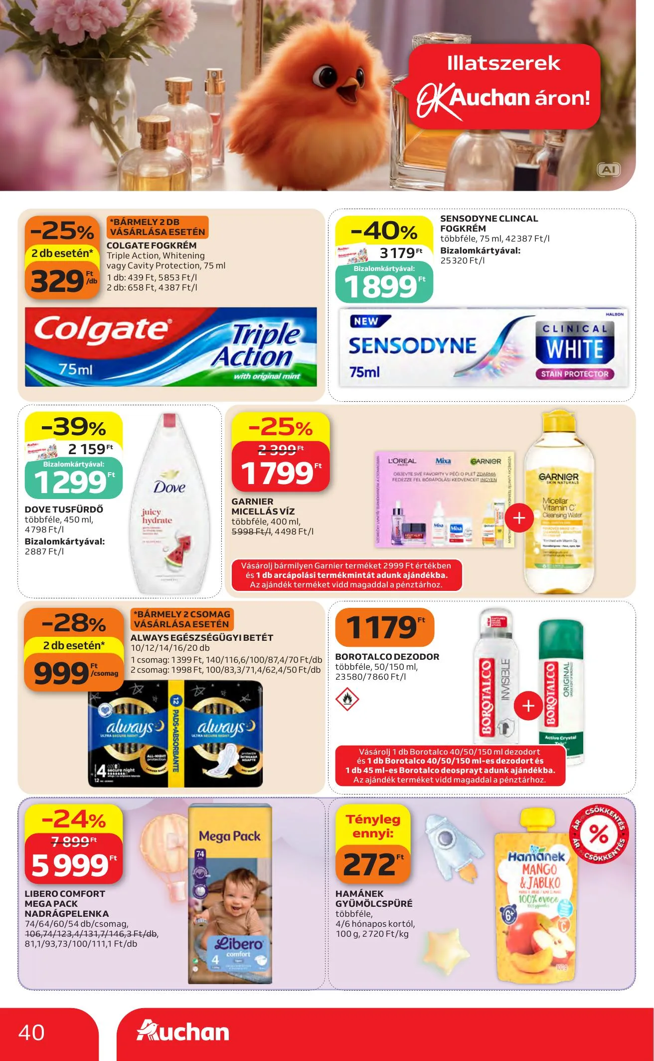 Auchan akciós újság Heti Hipermarket ajánlataink 10.01–10.07 – 40. oldal