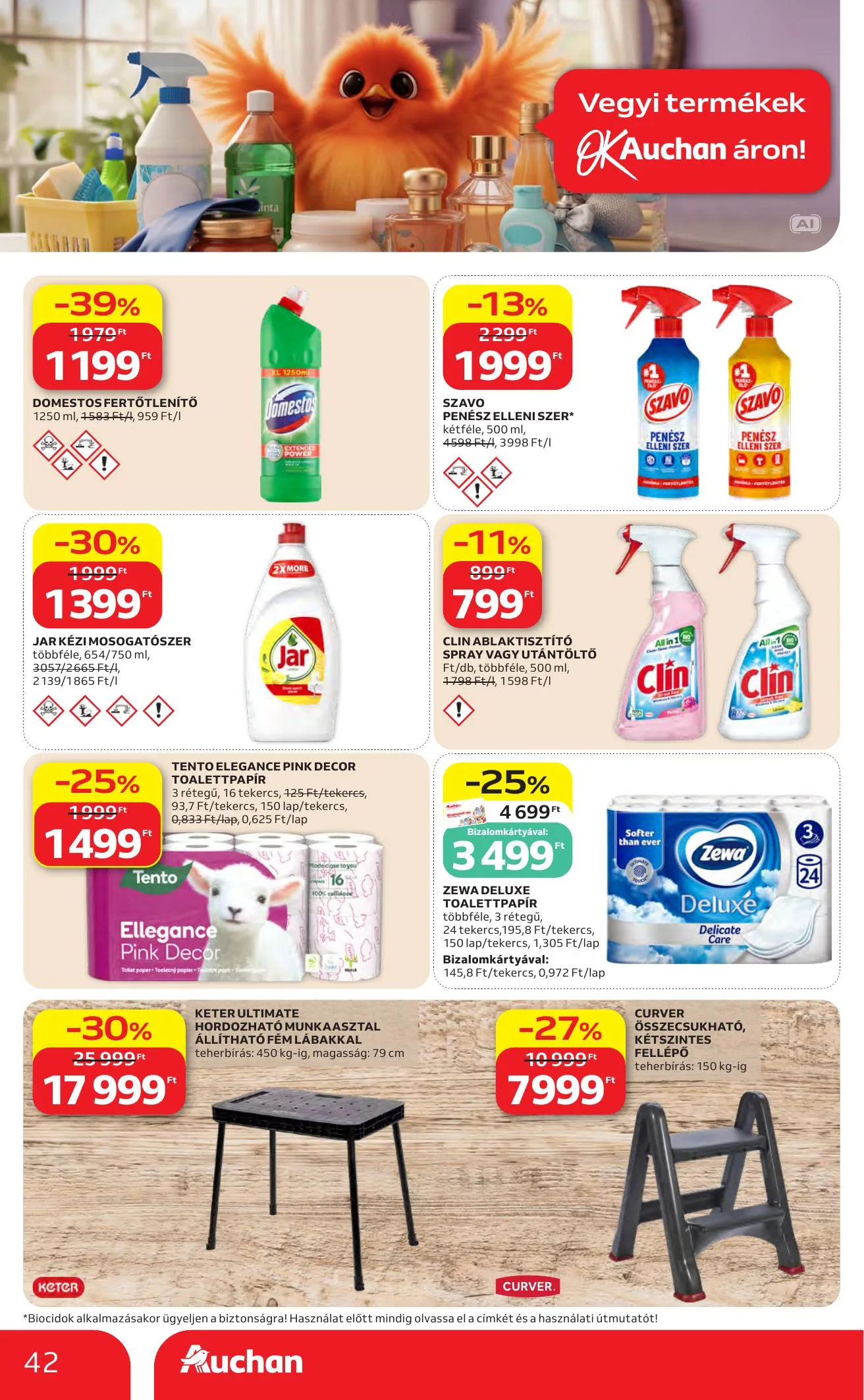 Auchan akciós újság Heti Hipermarket ajánlataink 10.01–10.07 – 42. oldal