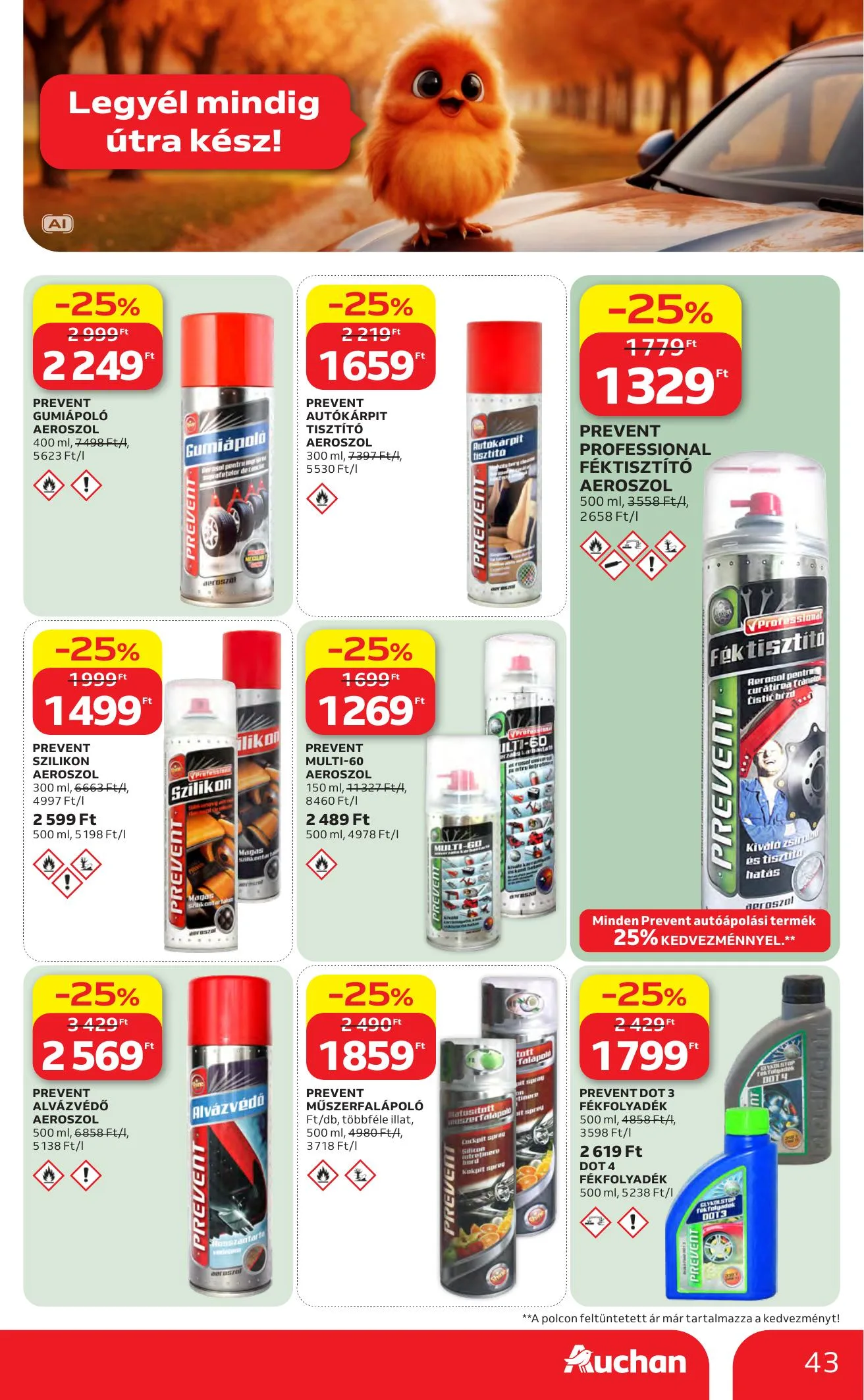 Auchan akciós újság Heti Hipermarket ajánlataink 10.01–10.07 – 43. oldal