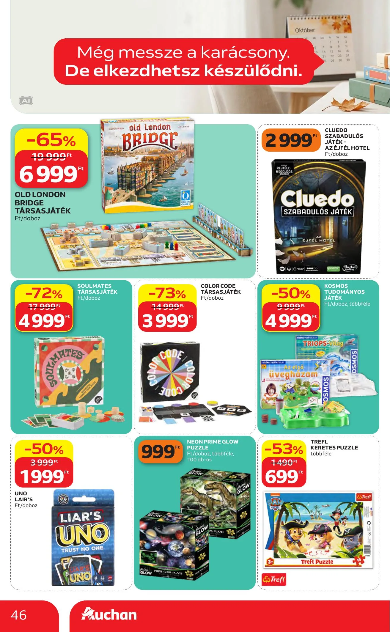 Auchan akciós újság Heti Hipermarket ajánlataink 10.01–10.07 – 46. oldal