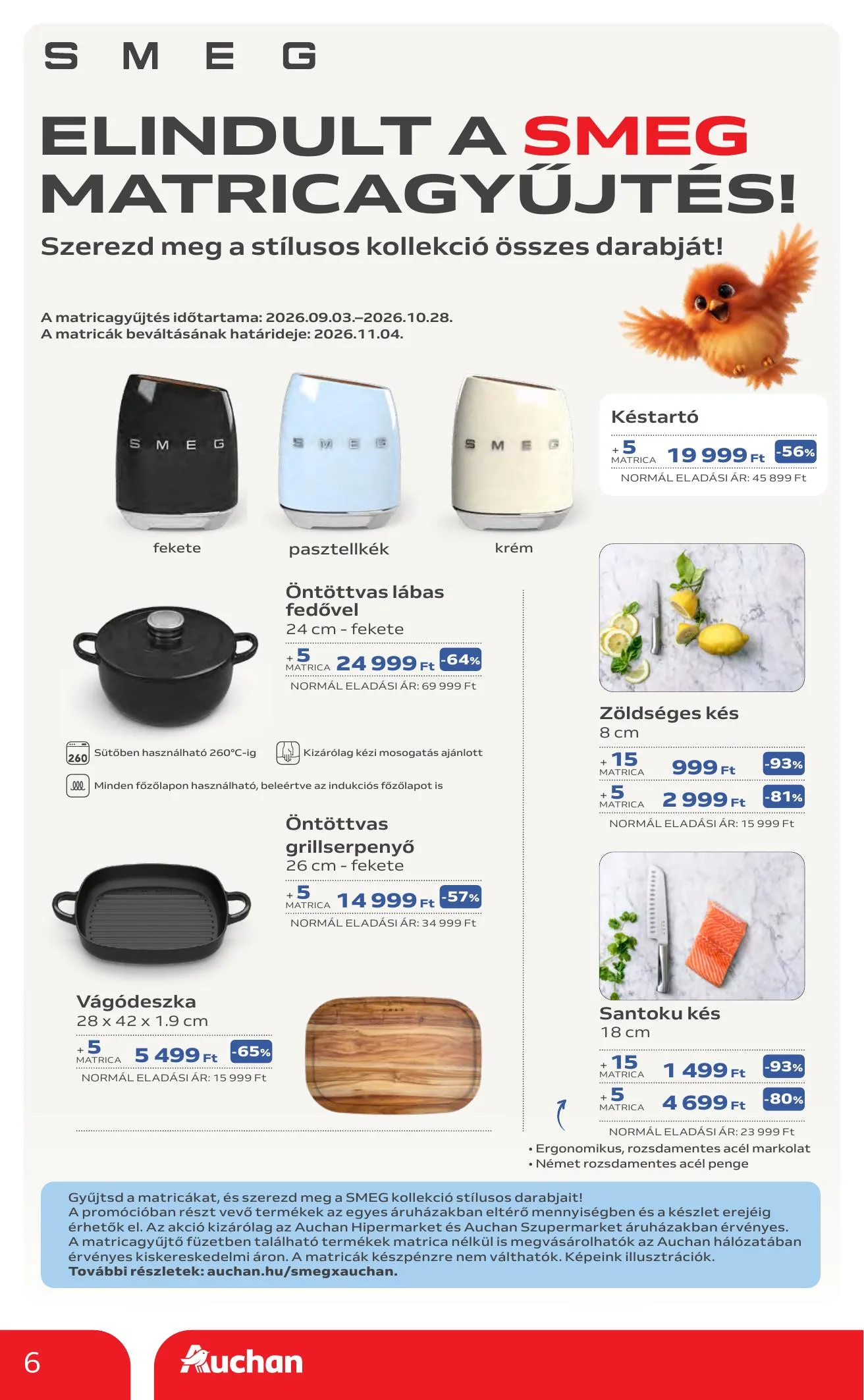 Auchan akciós újság Heti Hipermarket ajánlataink 10.01–10.07 – 6. oldal