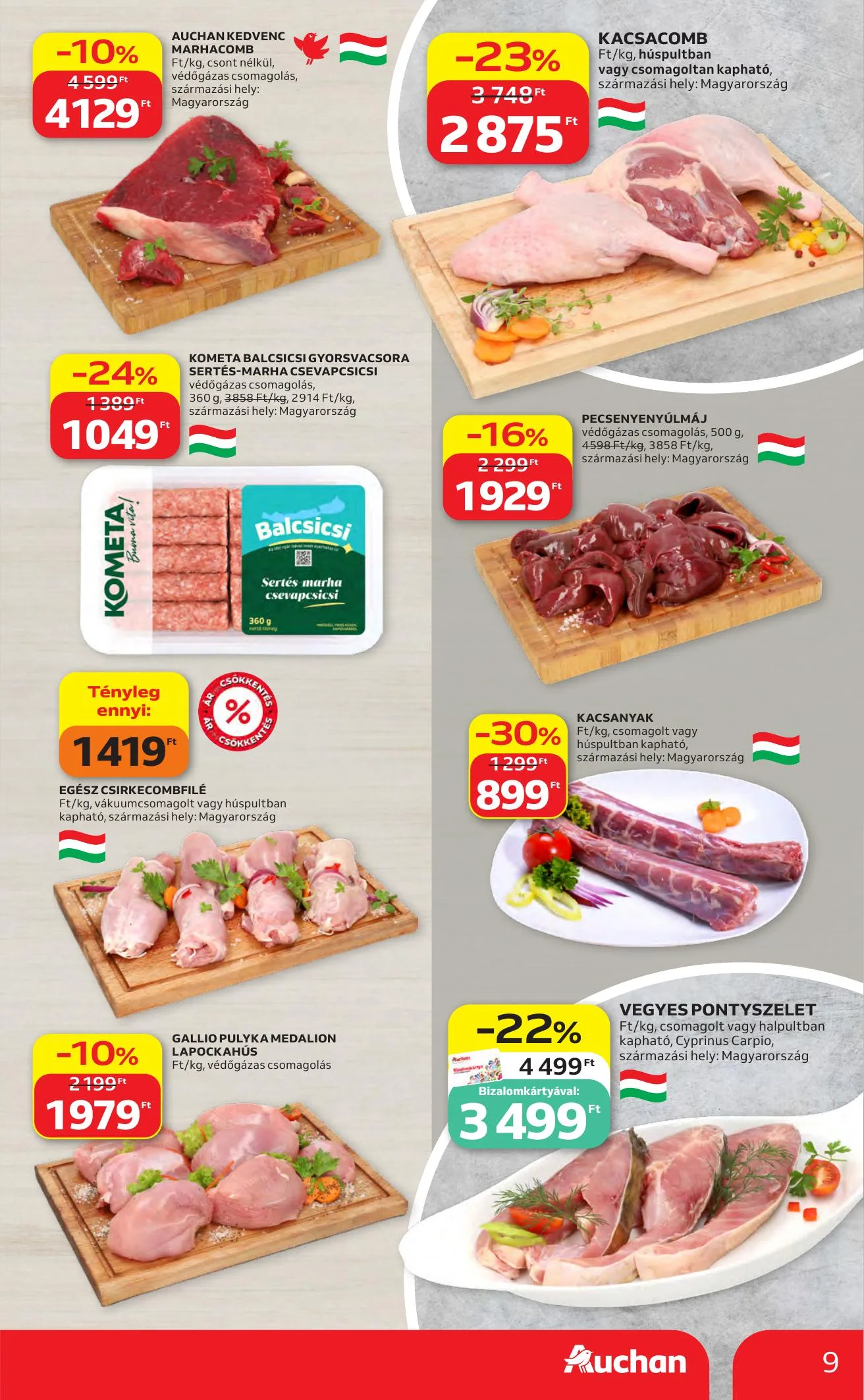 Auchan akciós újság Heti Hipermarket ajánlataink 10.01–10.07 – 9. oldal