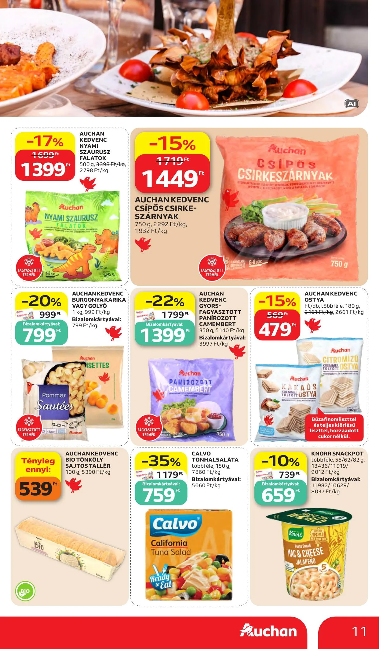 Auchan akciós újság Heti Hipermarket ajánlataink 10.15–10.21 – 11. oldal