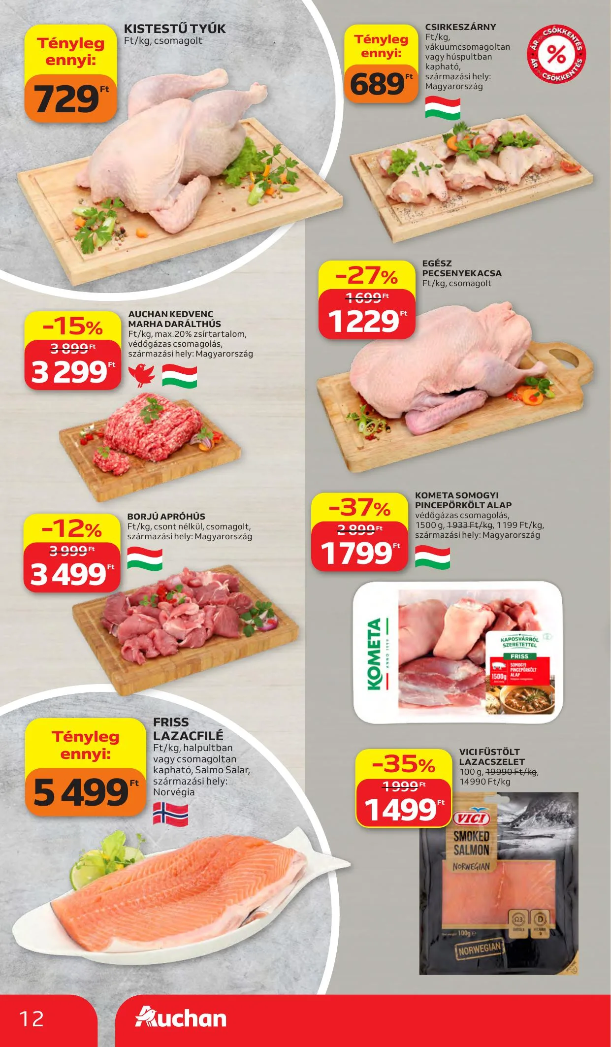 Auchan akciós újság Heti Hipermarket ajánlataink 10.15–10.21 – 12. oldal