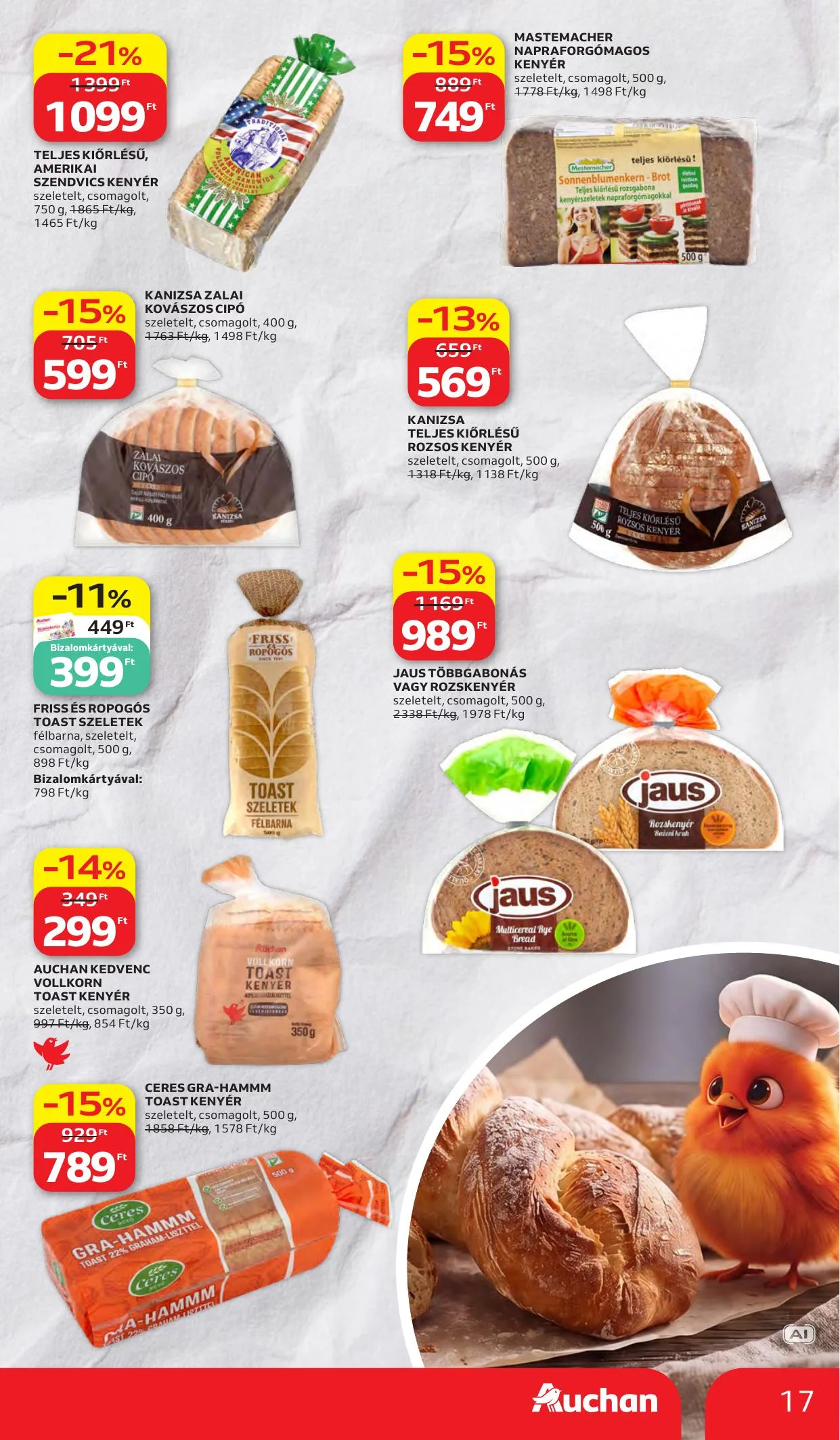 Auchan akciós újság Heti Hipermarket ajánlataink 10.15–10.21 – 17. oldal