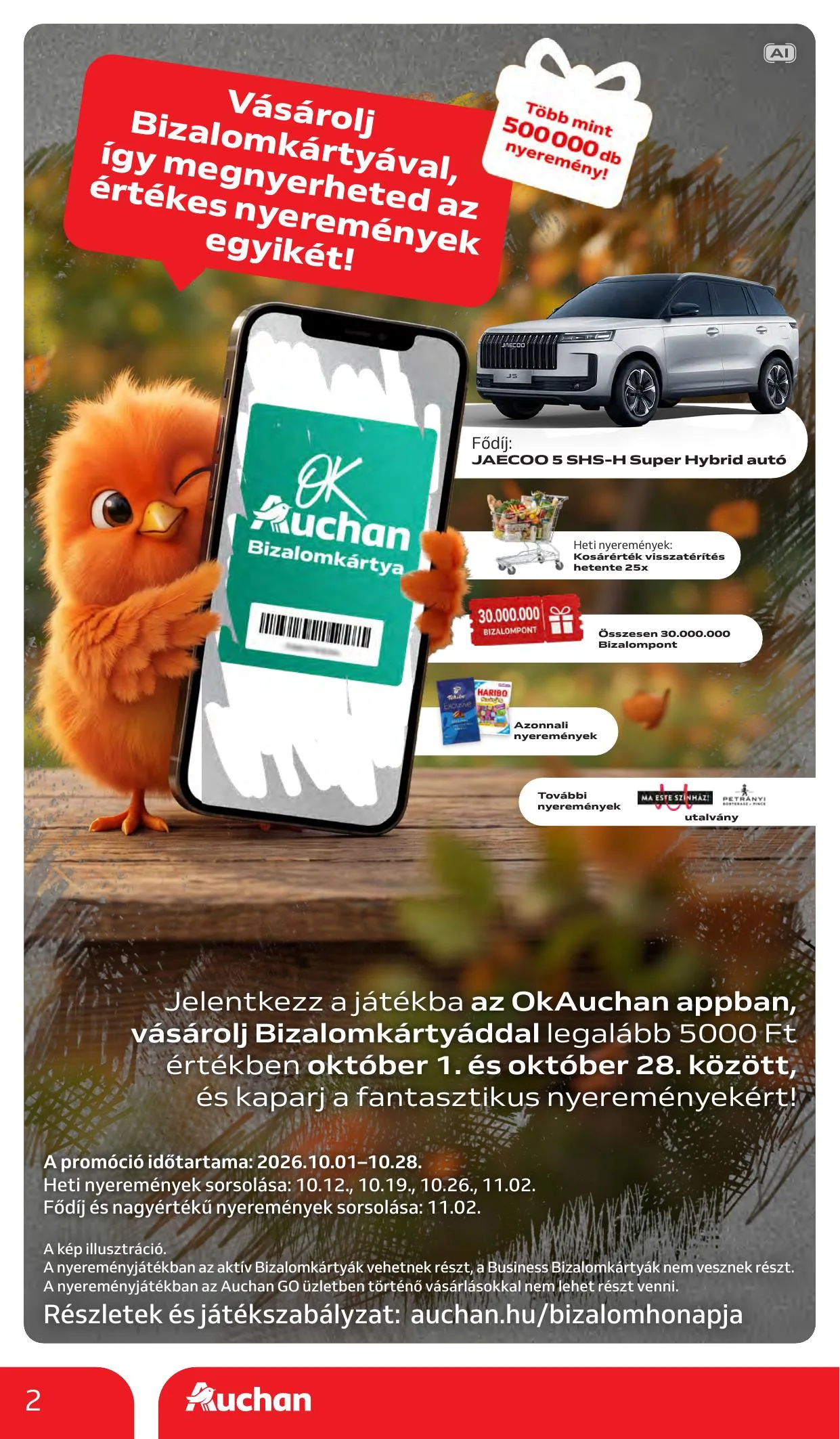 Auchan akciós újság Heti Hipermarket ajánlataink 10.15–10.21 – 2. oldal