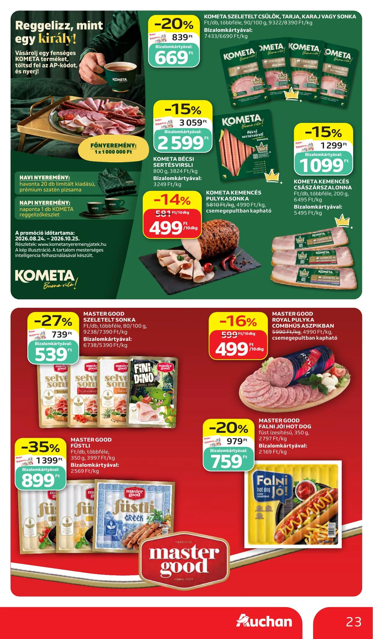 Auchan akciós újság Heti Hipermarket ajánlataink 10.15–10.21 – 23. oldal