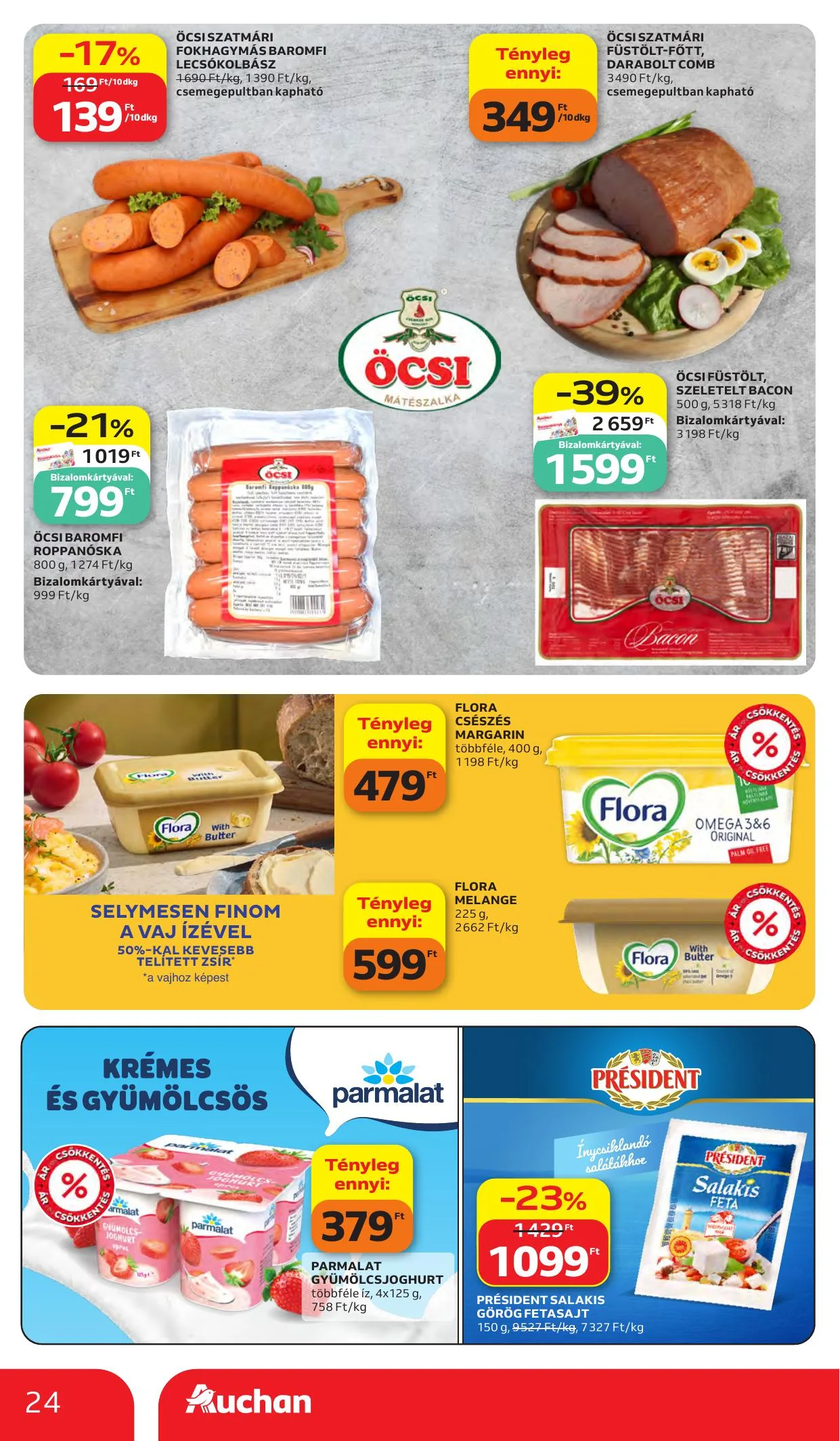 Auchan akciós újság Heti Hipermarket ajánlataink 10.15–10.21 – 24. oldal