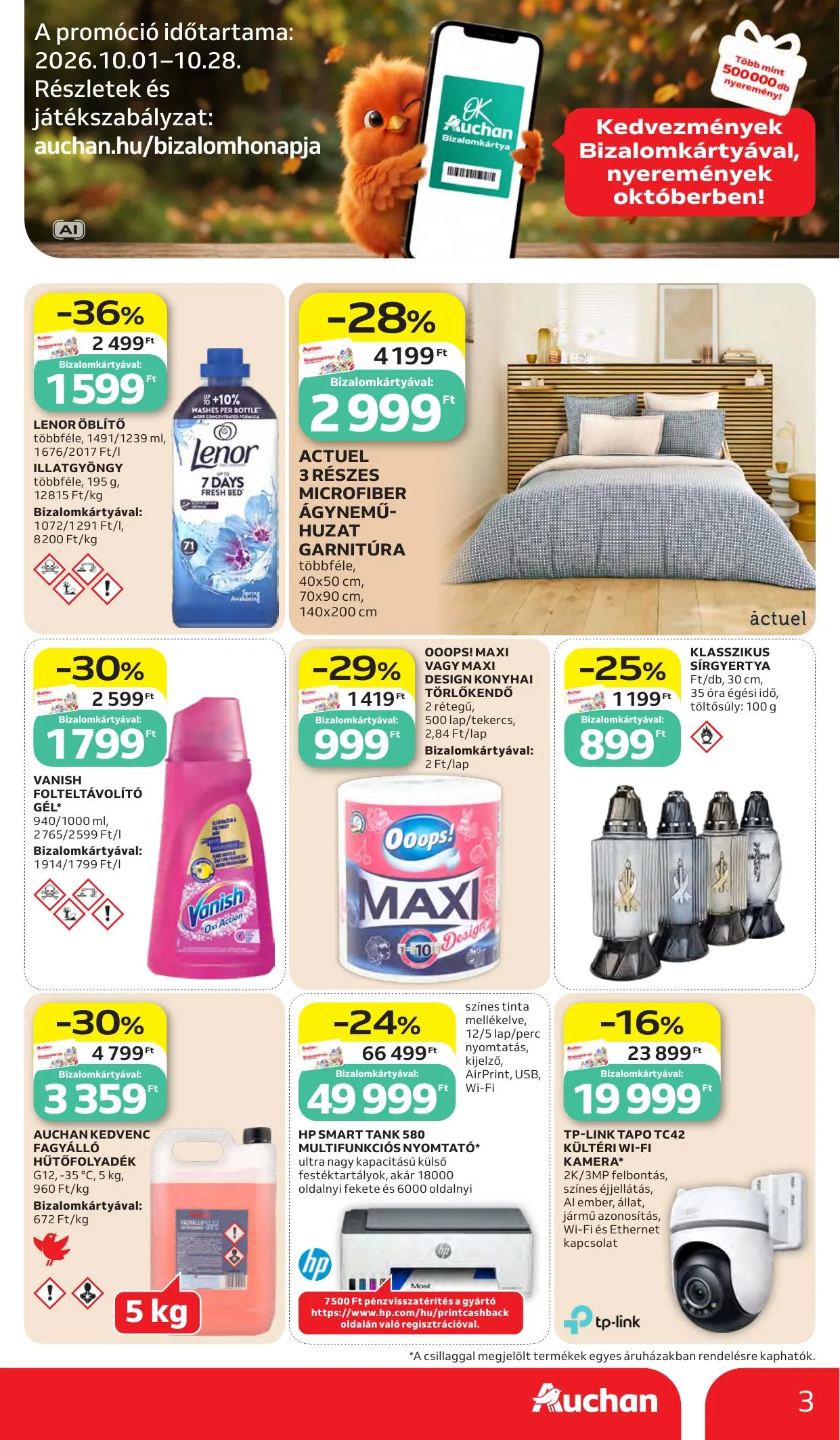 Auchan akciós újság Heti Hipermarket ajánlataink 10.15–10.21 – 3. oldal