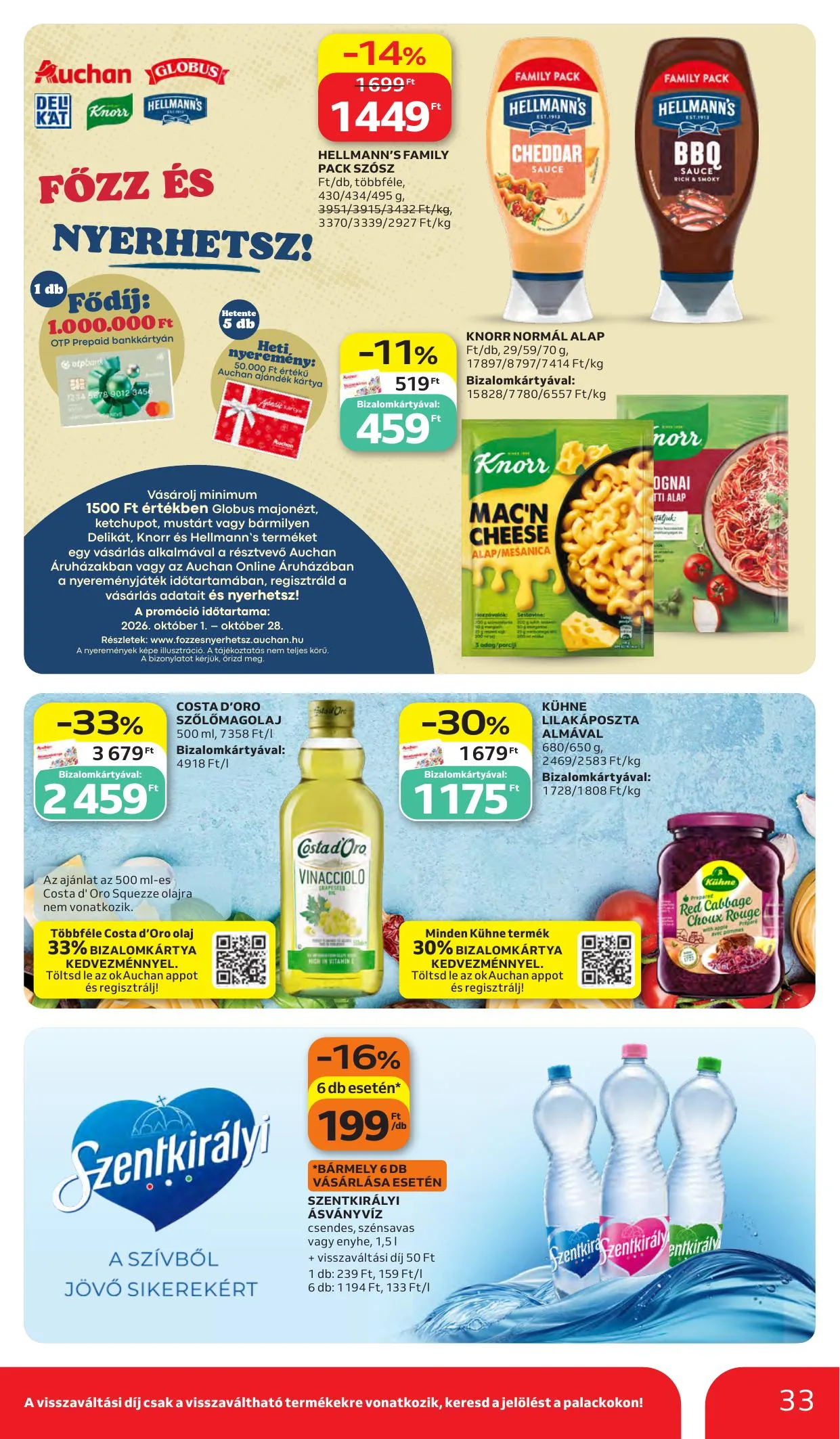 Auchan akciós újság Heti Hipermarket ajánlataink 10.15–10.21 – 33. oldal