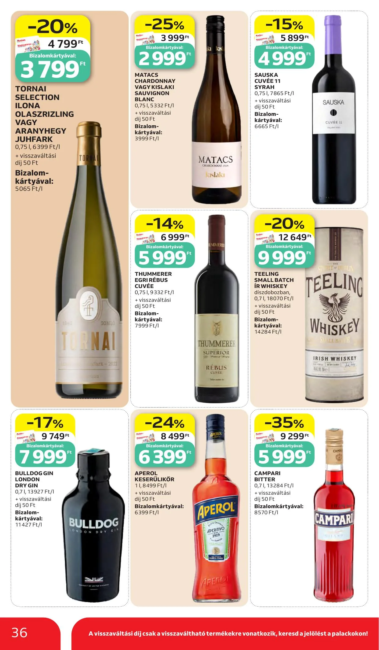 Auchan akciós újság Heti Hipermarket ajánlataink 10.15–10.21 – 36. oldal