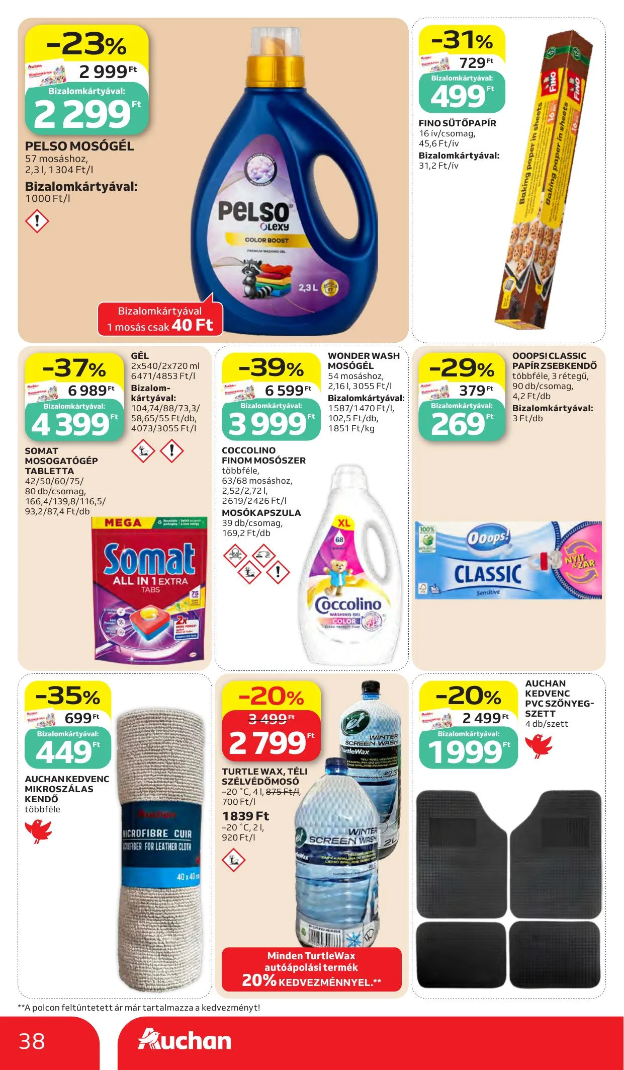 Auchan akciós újság Heti Hipermarket ajánlataink 10.15–10.21 – 38. oldal
