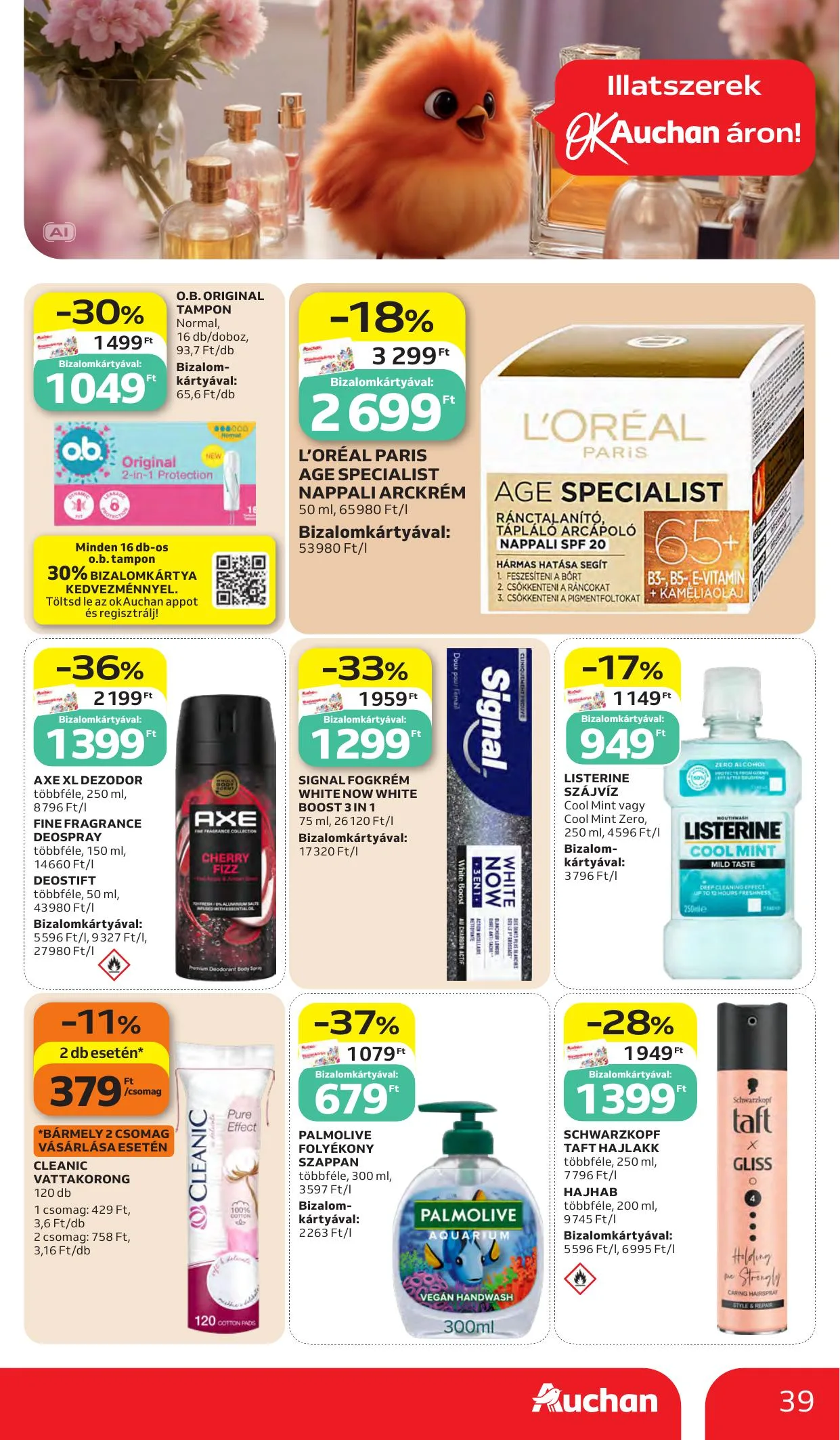 Auchan akciós újság Heti Hipermarket ajánlataink 10.15–10.21 – 39. oldal
