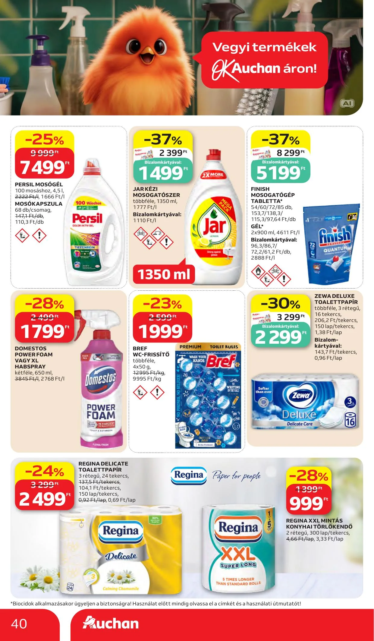 Auchan akciós újság Heti Hipermarket ajánlataink 10.15–10.21 – 40. oldal
