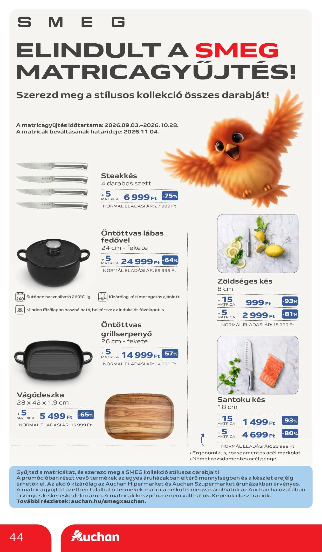 Auchan akciós újság Heti Hipermarket ajánlataink 10.15–10.21 – 44. oldal