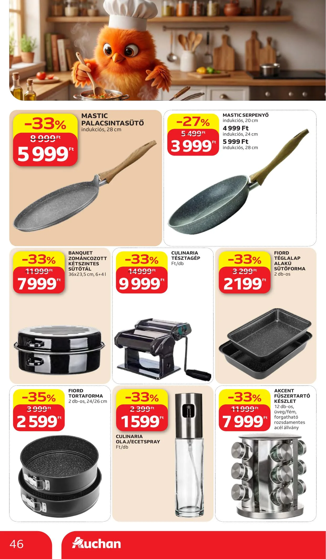 Auchan akciós újság Heti Hipermarket ajánlataink 10.15–10.21 – 46. oldal