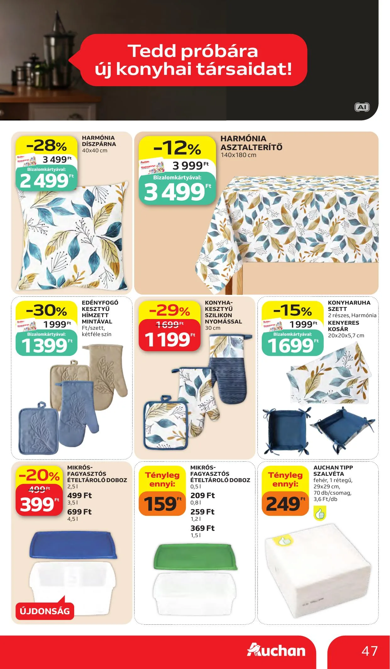 Auchan akciós újság Heti Hipermarket ajánlataink 10.15–10.21 – 47. oldal