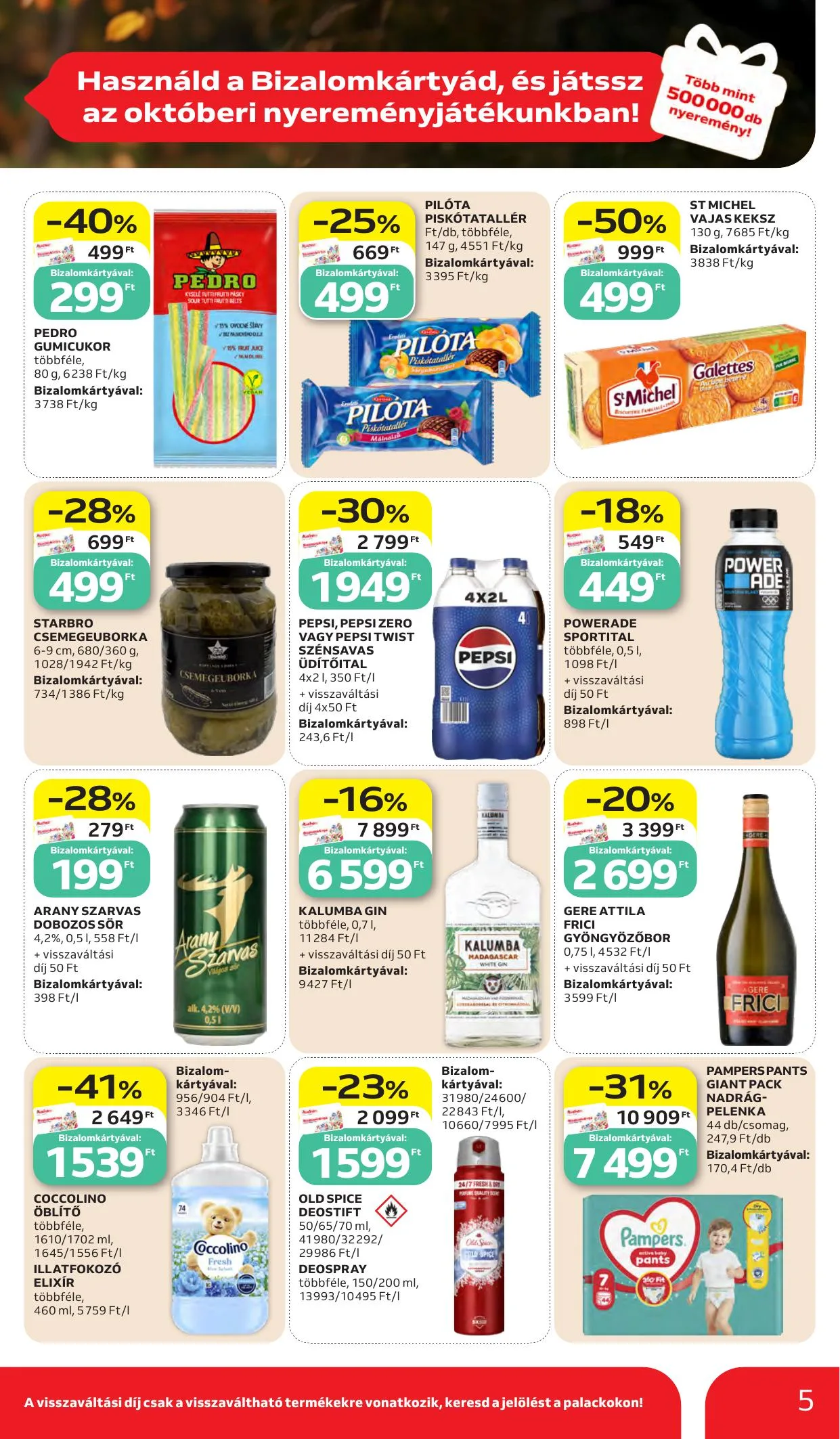 Auchan akciós újság Heti Hipermarket ajánlataink 10.15–10.21 – 5. oldal
