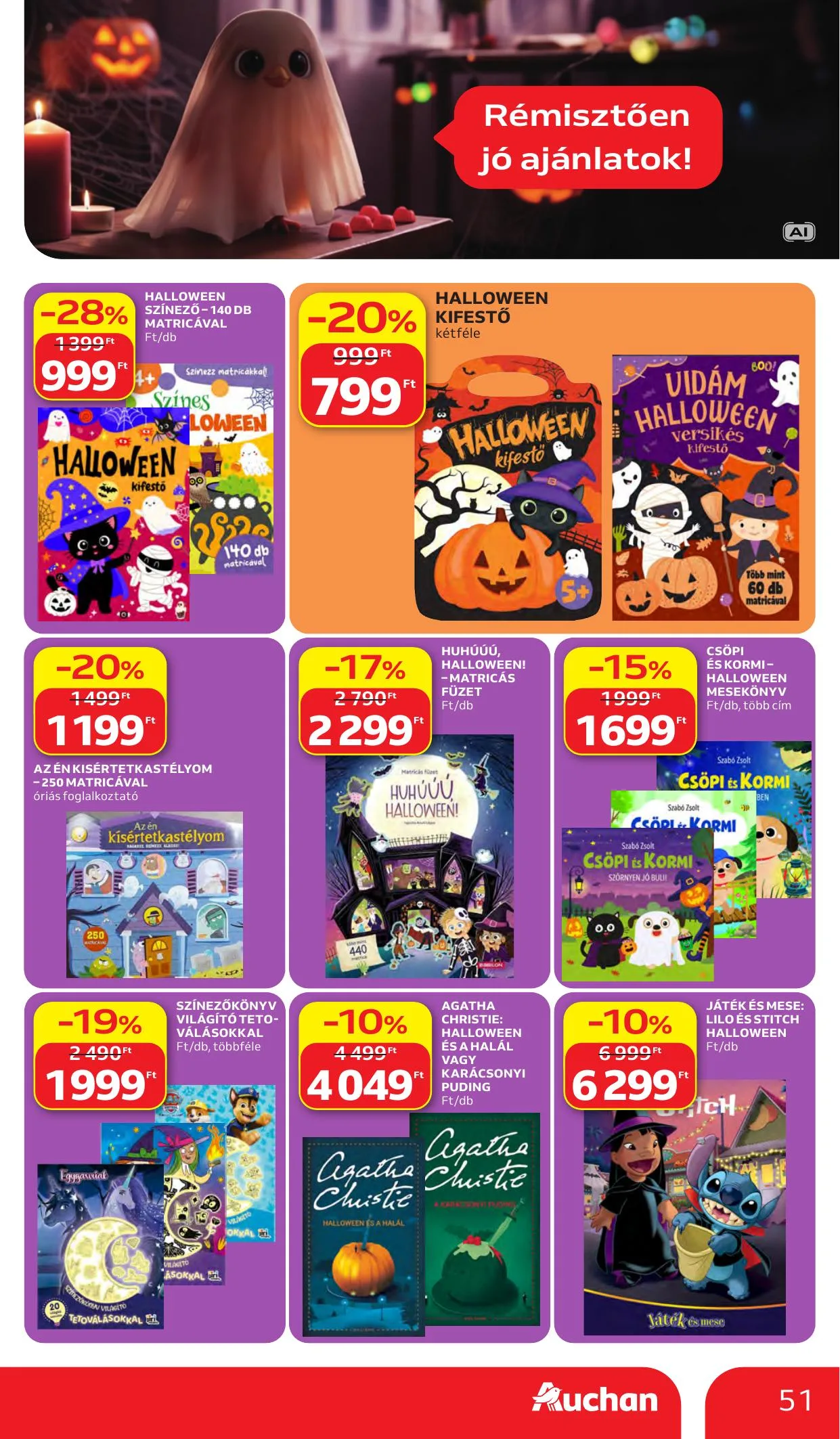 Auchan akciós újság Heti Hipermarket ajánlataink 10.15–10.21 – 51. oldal
